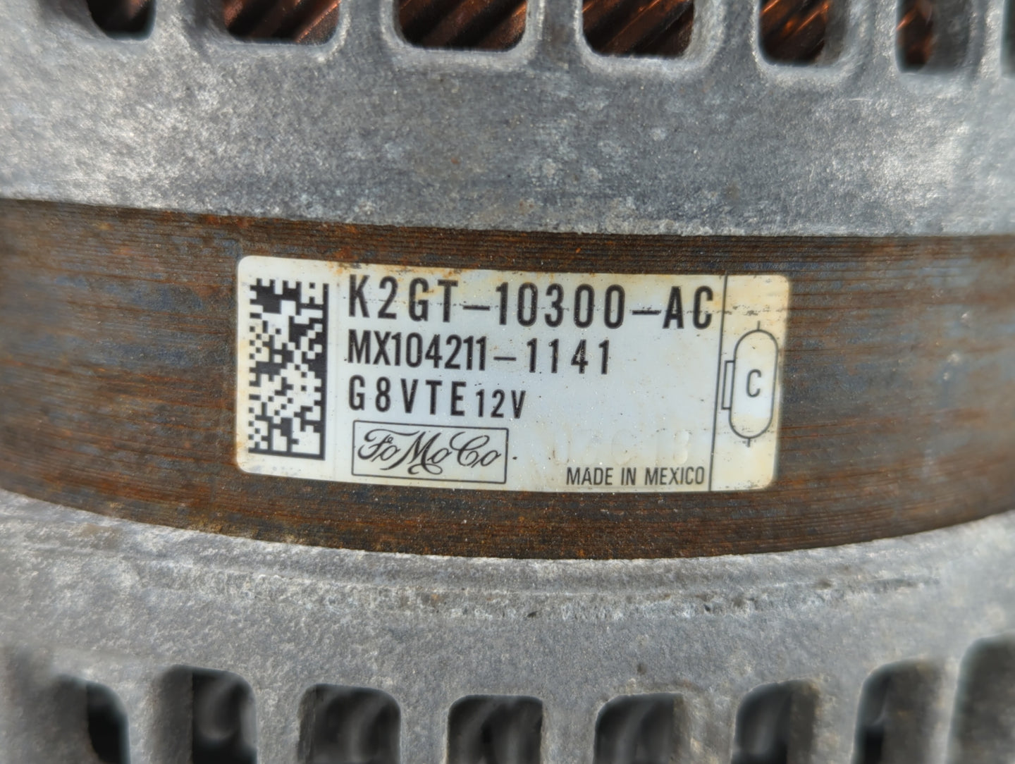 2019-2020 Ford Edge Alternator Replacement Generator Charging Assembly Engine OEM Fits Fits 2019 2020 OEM Used Auto Parts - 