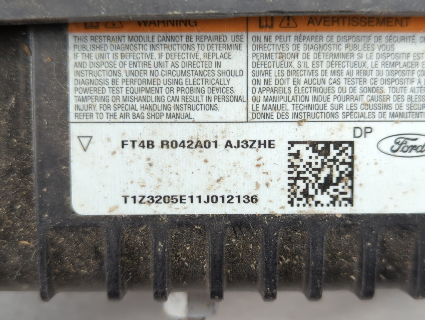 2015-2020 Ford Edge Air Bag Driver Left Steering Wheel Mounted - Oemusedautoparts1.com