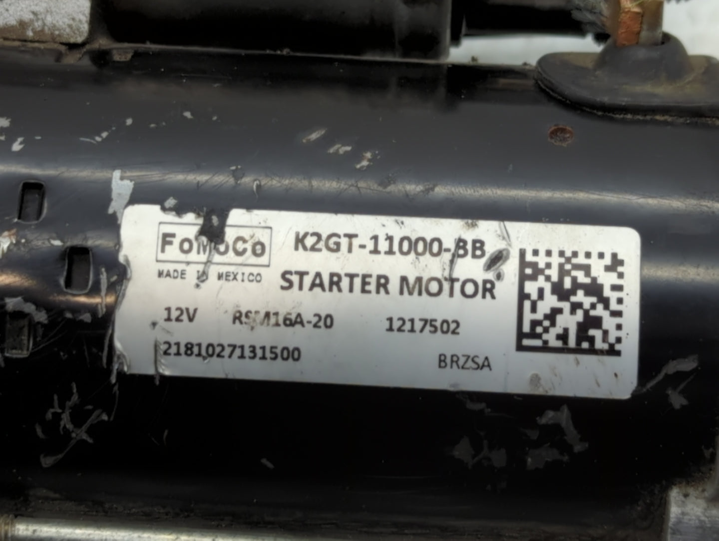 2019-2020 Ford Edge Car Starter Motor Solenoid OEM P/N:K2GT-11000-BB Fits Fits 2019 2020 2021 2022 OEM Used Auto Parts - Oem