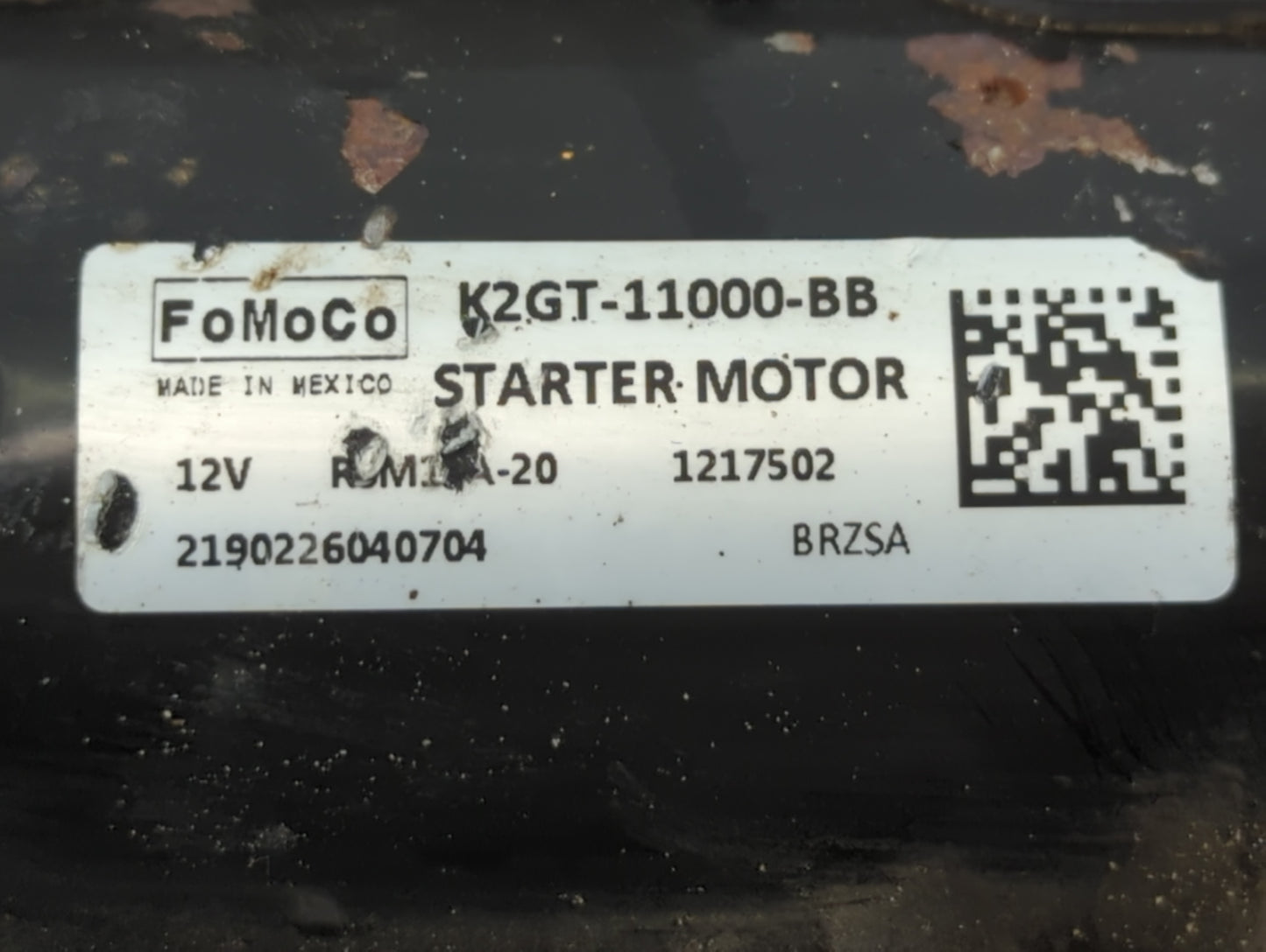 2019-2020 Ford Edge Car Starter Motor Solenoid OEM P/N:K2GT-11000-BB Fits Fits 2019 2020 2021 2022 OEM Used Auto Parts - Oem