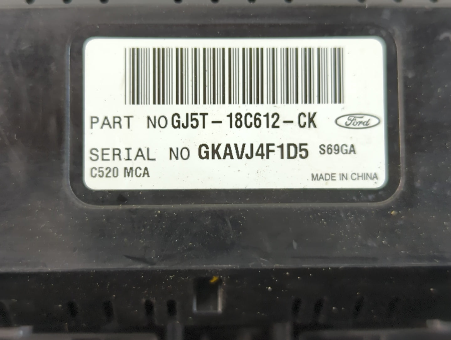 2018-2019 Ford Escape Climate Control Module Temperature AC/Heater Replacement P/N:GJ5T-18C612-CK Fits Fits 2018 2019 OEM Us