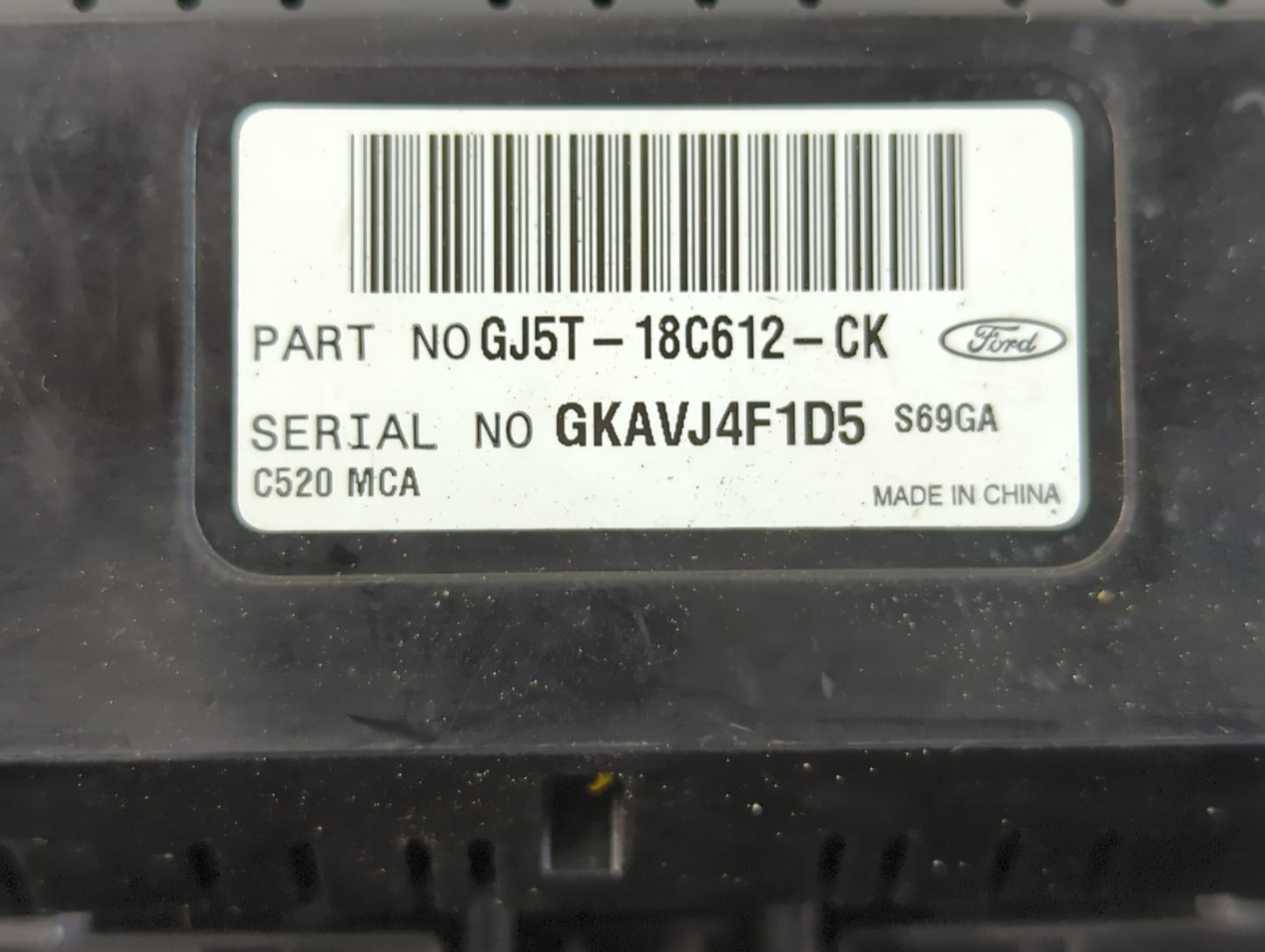 2018-2019 Ford Escape Climate Control Module Temperature AC/Heater Replacement P/N:GJ5T-18C612-CK Fits Fits 2018 2019 OEM Us