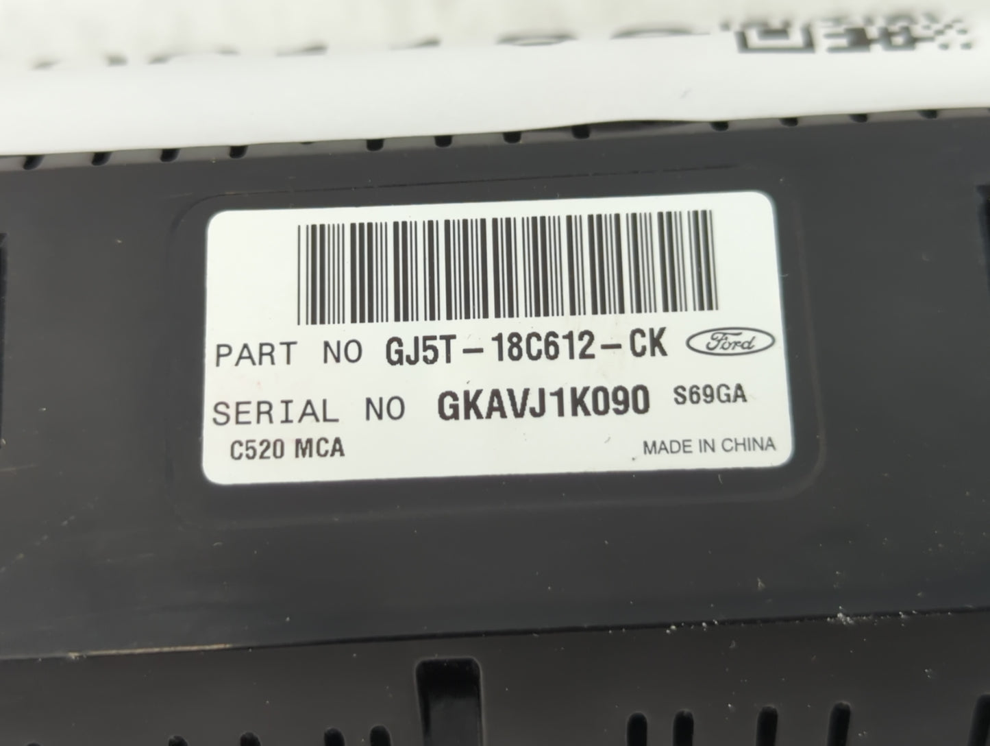 2018-2019 Ford Escape Climate Control Module Temperature AC/Heater Replacement P/N:GJ5T-18C612-CK Fits Fits 2018 2019 OEM Us