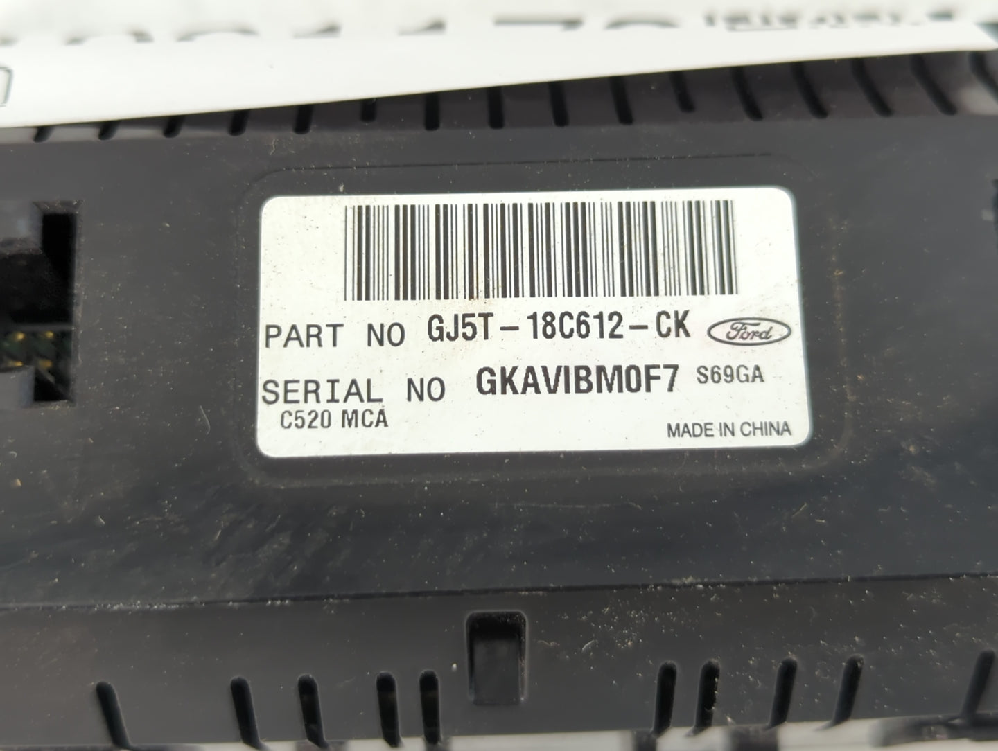 2018-2019 Ford Escape Climate Control Module Temperature AC/Heater Replacement P/N:GJ5T-18C612-CK Fits Fits 2018 2019 OEM Us