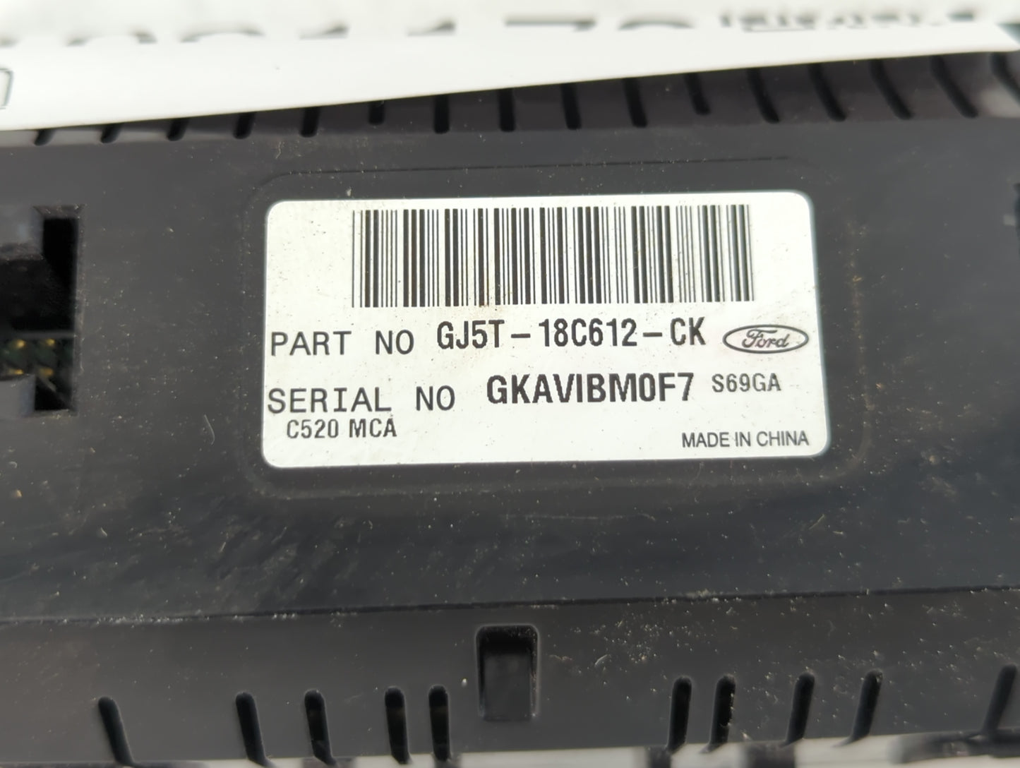 2018-2019 Ford Escape Climate Control Module Temperature AC/Heater Replacement P/N:GJ5T-18C612-CK Fits Fits 2018 2019 OEM Us