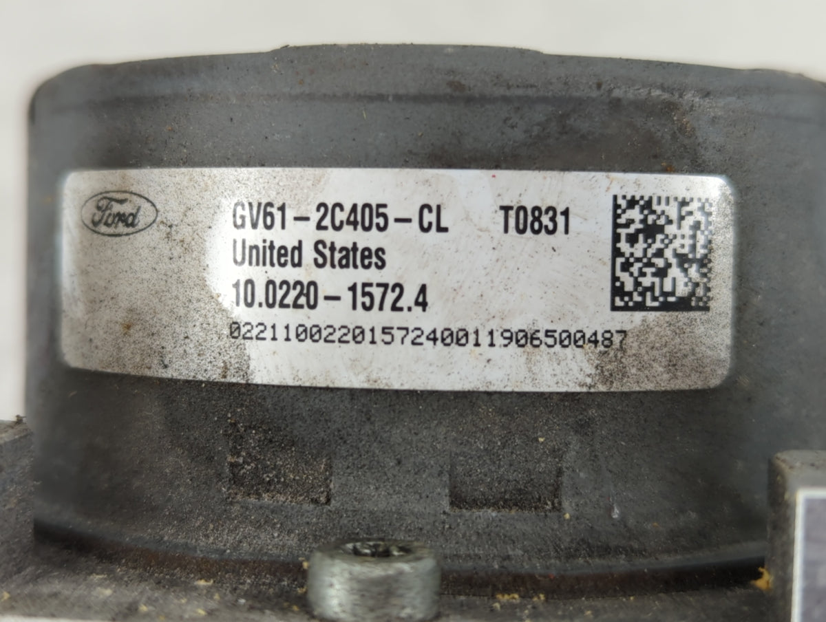 2017-2019 Ford Escape Anti-Lock Brake ABS Pump Module Actuator OEM P/N:GV61-2C405-CL Fits Fits 2017 2018 2019 OEM Used Auto 
