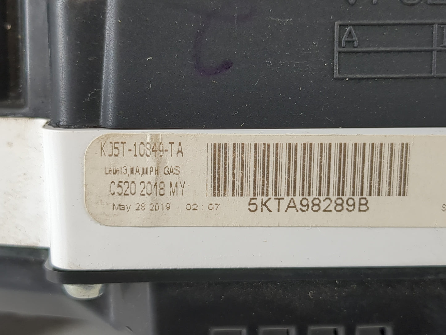 2019 Ford Escape Instrument Cluster Speedometer Gauges P/N:KJ5T-10849-TA Fits OEM Used Auto Parts - Oemusedautoparts1.com