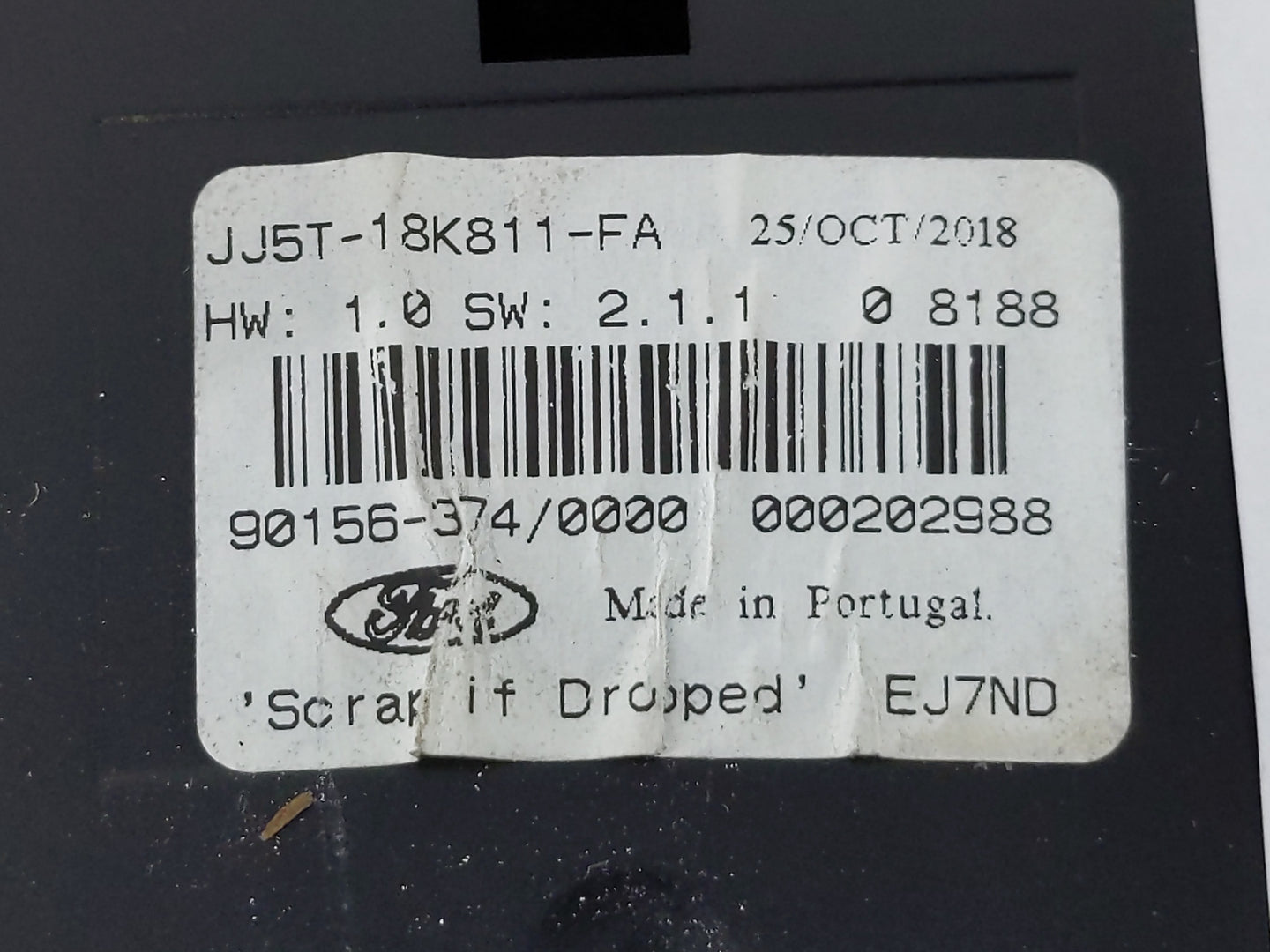 2017-2019 Ford Escape Radio AM FM Cd Player Receiver Replacement P/N:JJ5T-18K811-FA Fits Fits 2017 2018 2019 OEM Used Auto P