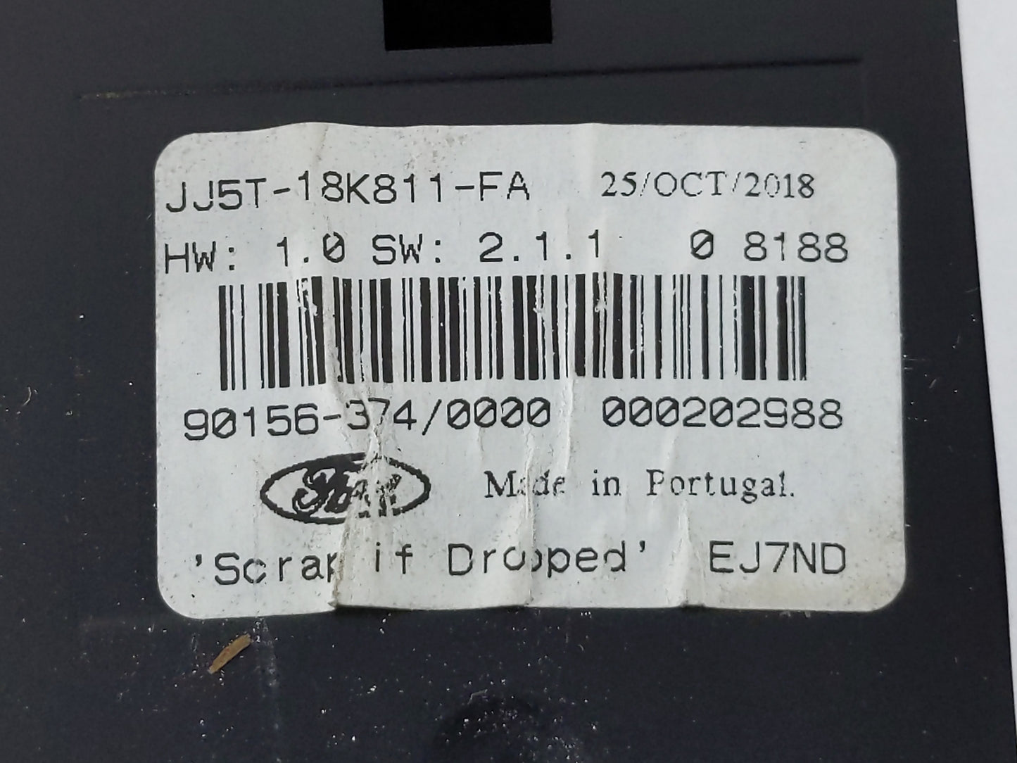 2017-2019 Ford Escape Radio AM FM Cd Player Receiver Replacement P/N:JJ5T-18K811-FA Fits Fits 2017 2018 2019 OEM Used Auto P