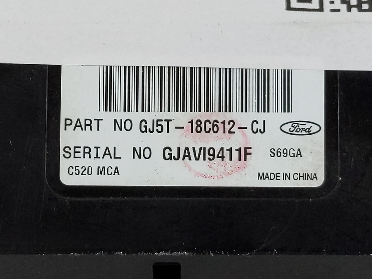 2018-2019 Ford Escape Climate Control Module Temperature AC/Heater Replacement P/N:GJ5T-18C612-CJ Fits Fits 2018 2019 OEM Us