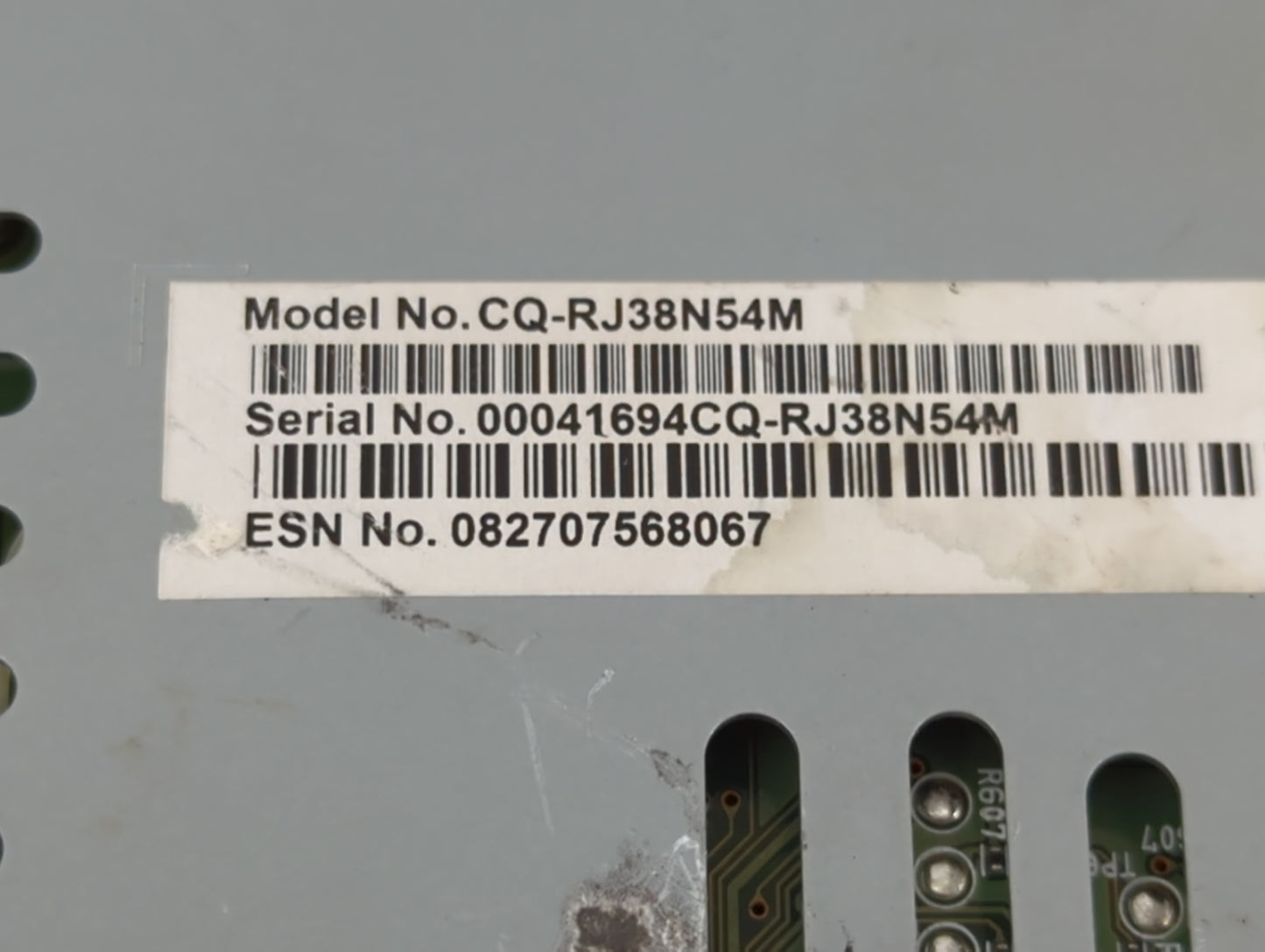 2019 Ford Escape Radio AM FM Cd Player Receiver Replacement P/N:CQ-RJ38N54M Fits OEM Used Auto Parts - Oemusedautoparts1.com