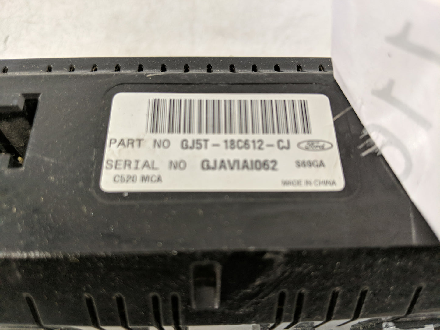 2018-2019 Ford Escape Climate Control Module Temperature AC/Heater Replacement P/N:GJ5T-18C512 Fits Fits 2018 2019 OEM Used 