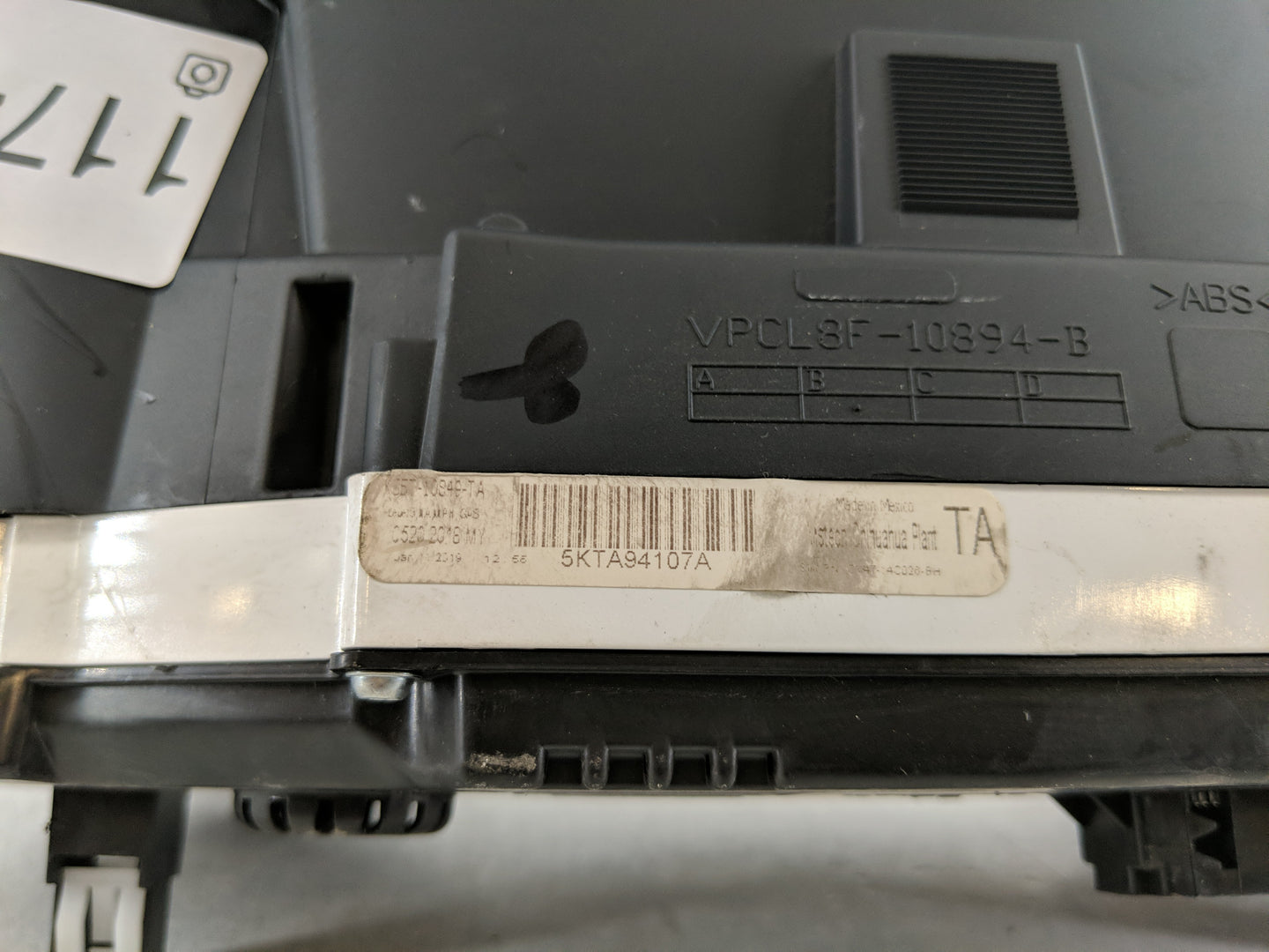 2019 Ford Escape Instrument Cluster Speedometer Gauges P/N:5KTA94107A Fits OEM Used Auto Parts - Oemusedautoparts1.com