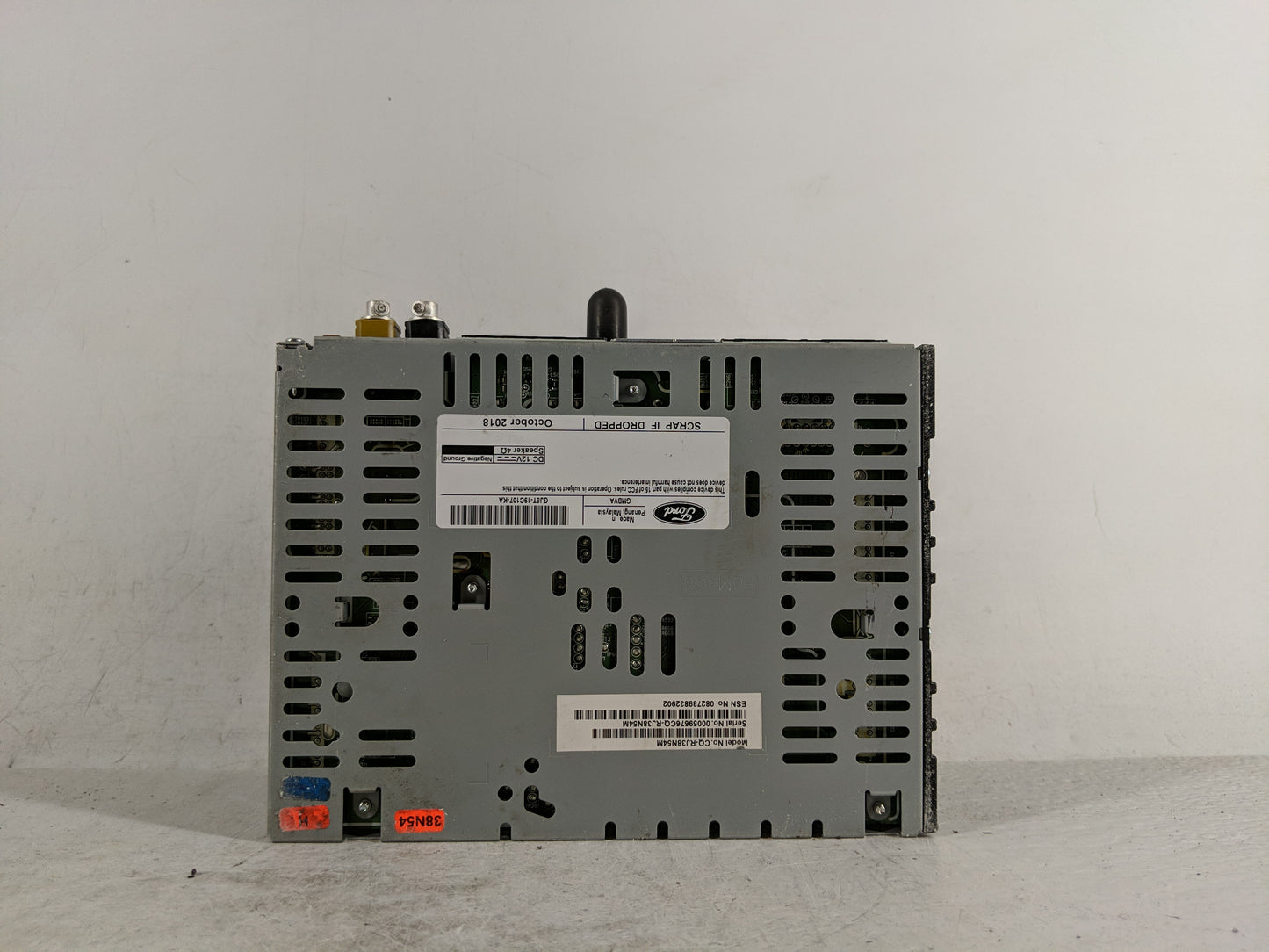 2019 Ford Escape Radio AM FM Cd Player Receiver Replacement P/N:GJ5T-19C107-KA Fits OEM Used Auto Parts - Oemusedautoparts1.
