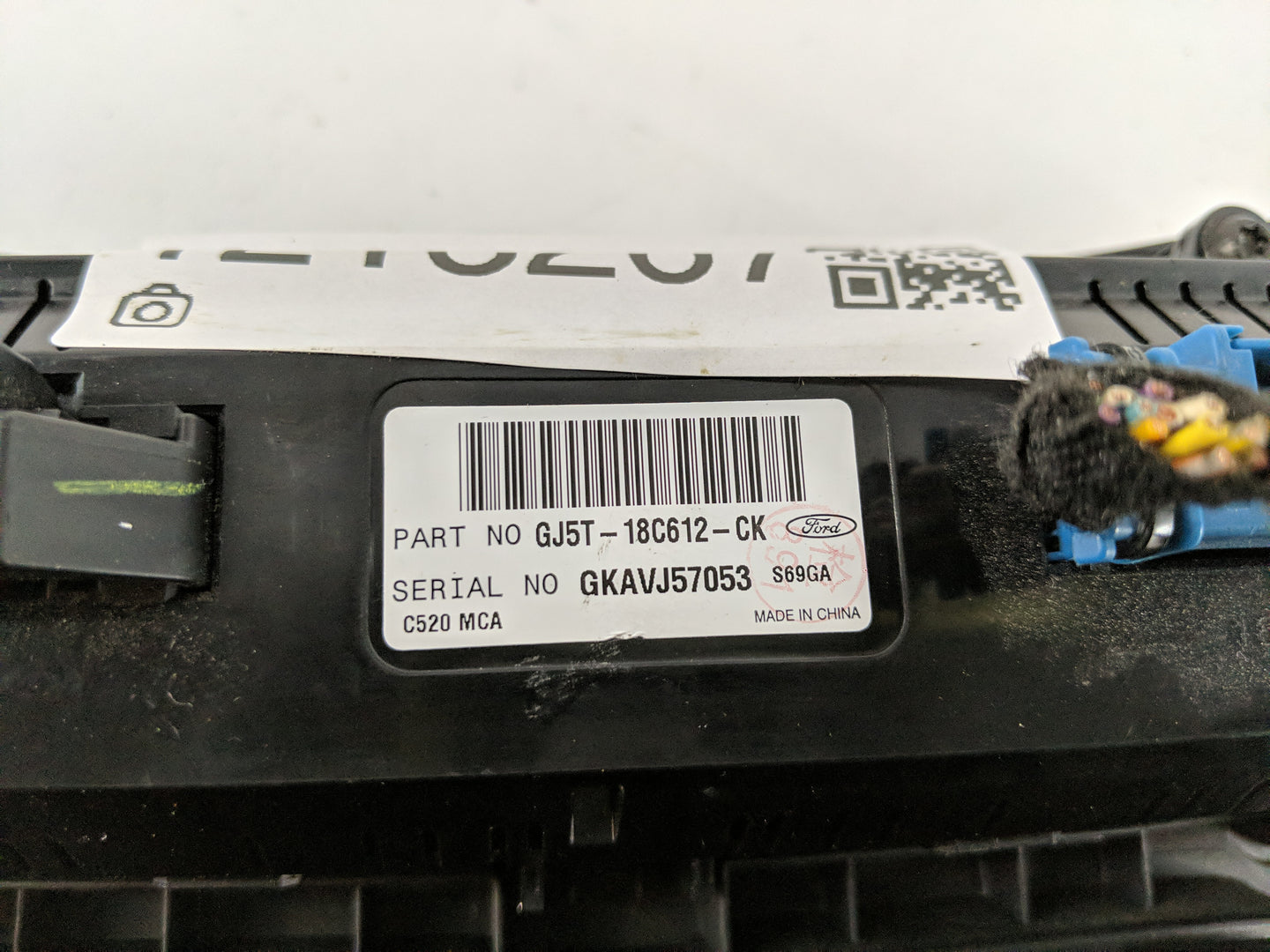 2018-2019 Ford Escape Climate Control Module Temperature AC/Heater Replacement P/N:GJ5T-18C612-CK Fits Fits 2018 2019 OEM Us