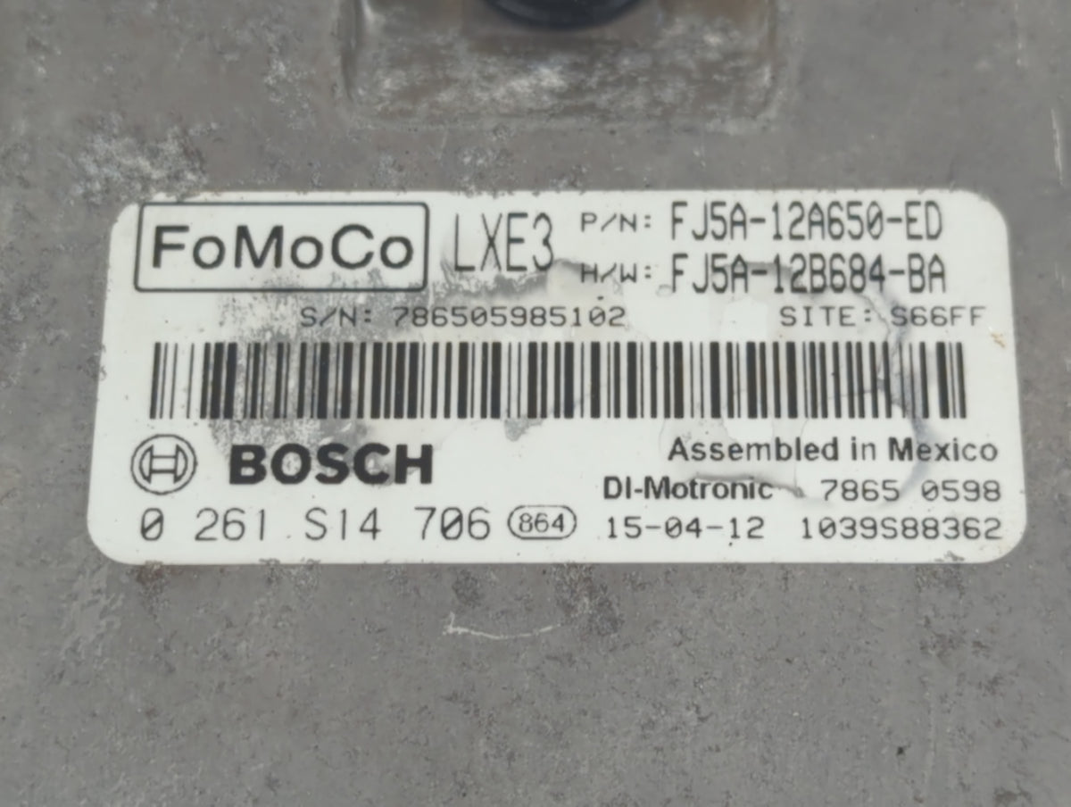 2019 Ford Escape PCM Engine Control Computer ECU ECM PCU OEM P/N:FJ5A-12A650-ED Fits 2020 OEM Used Auto Parts - Oemusedautop