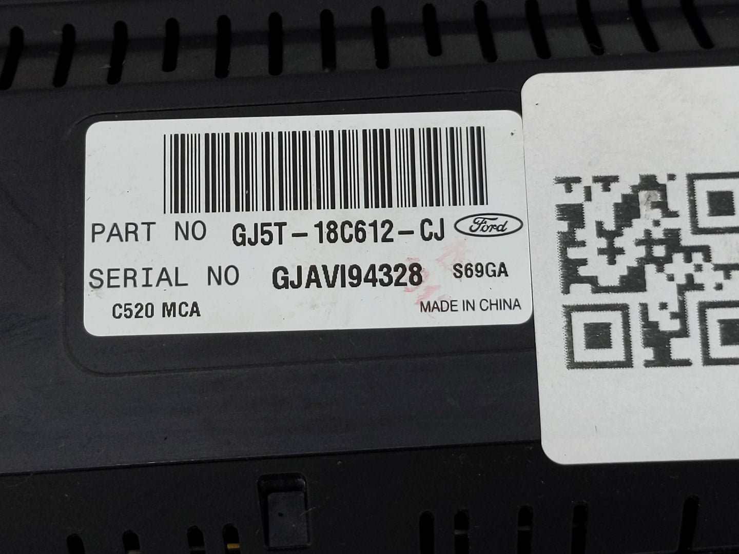 2018-2019 Ford Escape Climate Control Module Temperature AC/Heater Replacement P/N:GJ5T-18C612-CJ Fits Fits 2018 2019 OEM Us