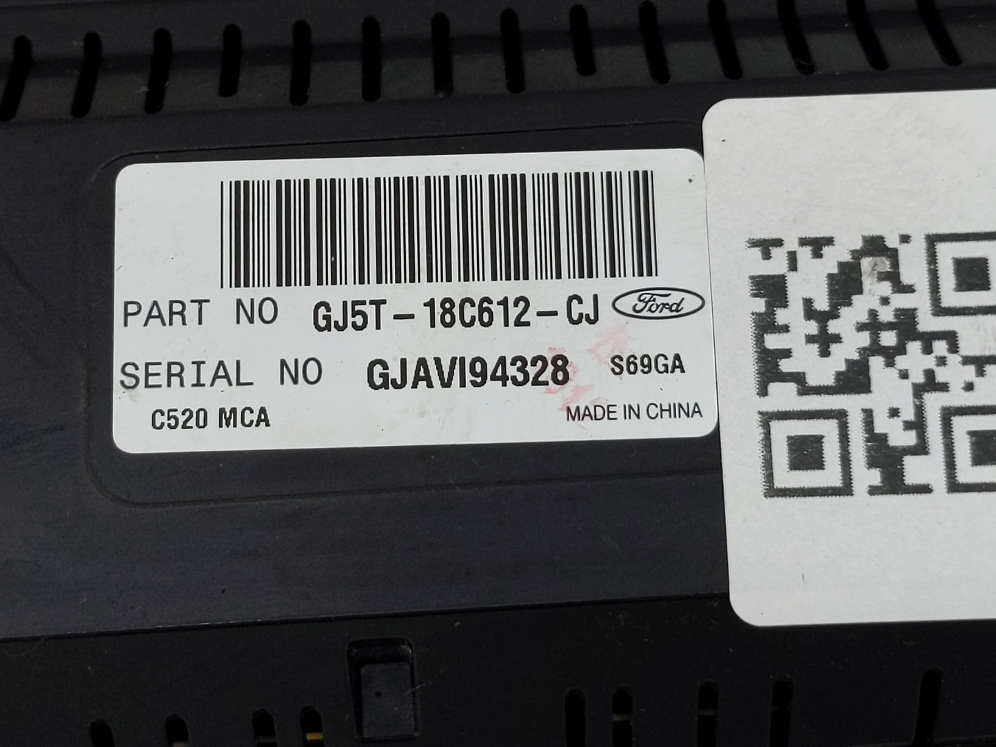 2018-2019 Ford Escape Climate Control Module Temperature AC/Heater Replacement P/N:GJ5T-18C612-CJ Fits Fits 2018 2019 OEM Us