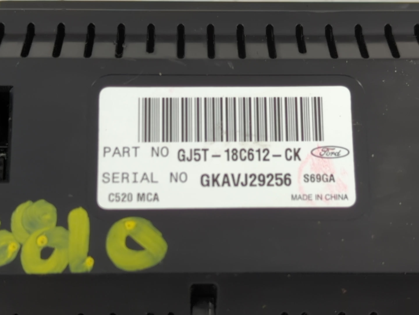 2018-2019 Ford Escape Climate Control Module Temperature AC/Heater Replacement P/N:GJ5T-18C612-CK Fits Fits 2018 2019 OEM Us