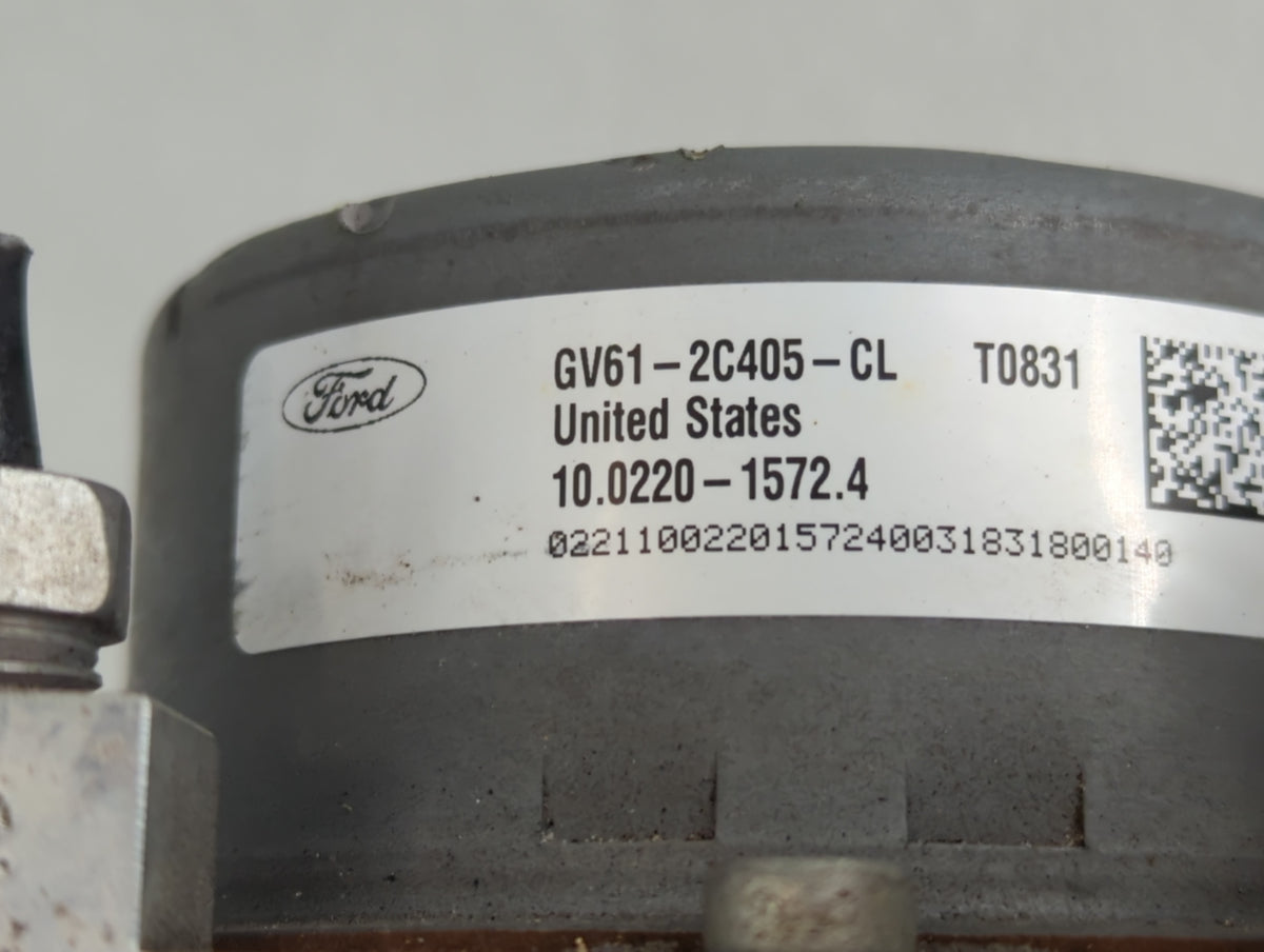 2017-2019 Ford Escape Anti-Lock Brake ABS Pump Module Actuator OEM P/N:GV61-2C405-CL Fits Fits 2017 2018 2019 OEM Used Auto 