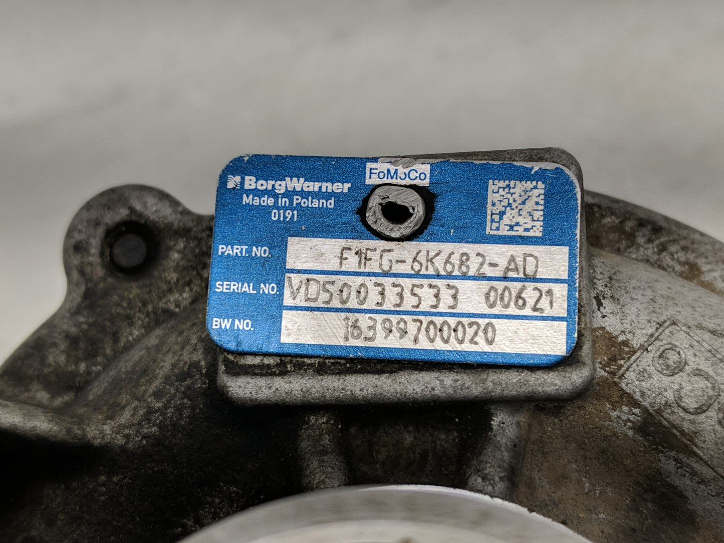2017 Ford Escape Turbocharger Turbo Charger Super Charger Supercharger - Oemusedautoparts1.com
