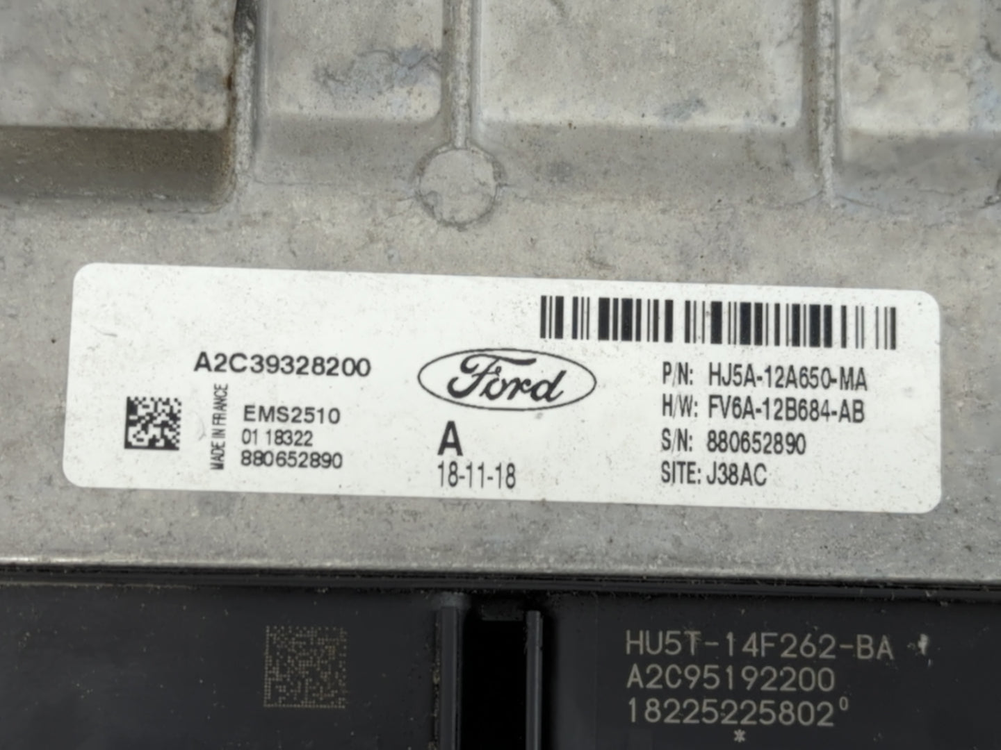 2017-2019 Ford Escape PCM Engine Control Computer ECU ECM PCU OEM P/N:HU5T-14F262-BA HJ5A-12A650-MA Fits Fits 2017 2018 2019