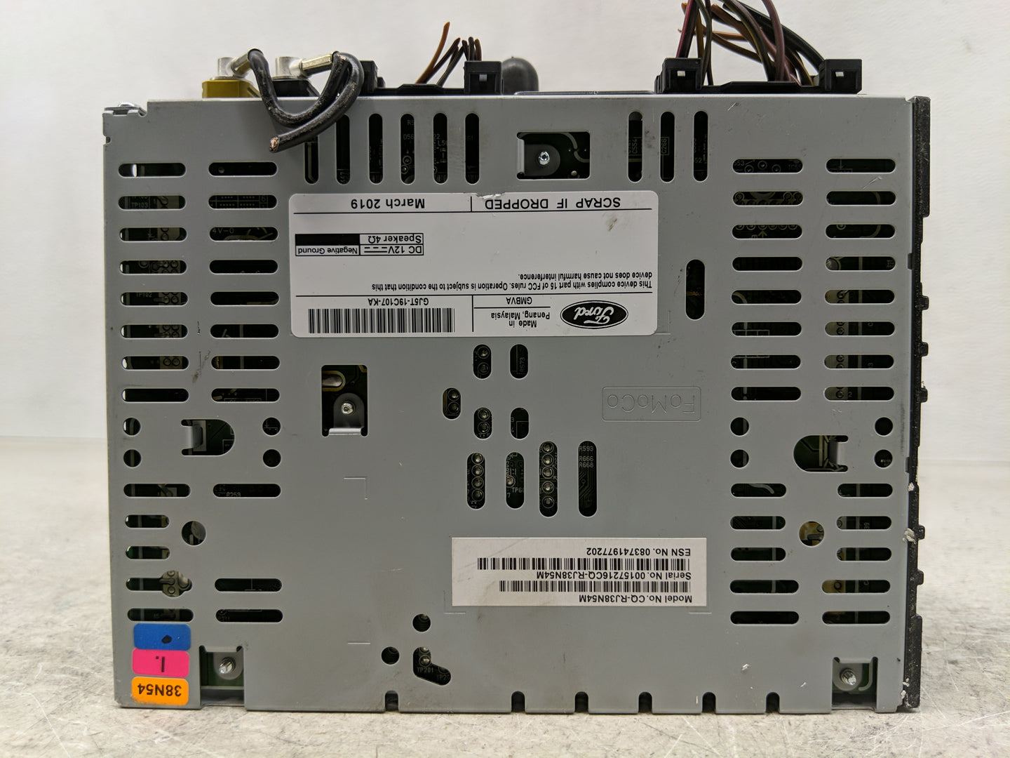 2019 Ford Escape Radio AM FM Cd Player Receiver Replacement P/N:GJ5T-19C107-KA Fits OEM Used Auto Parts - Oemusedautoparts1.