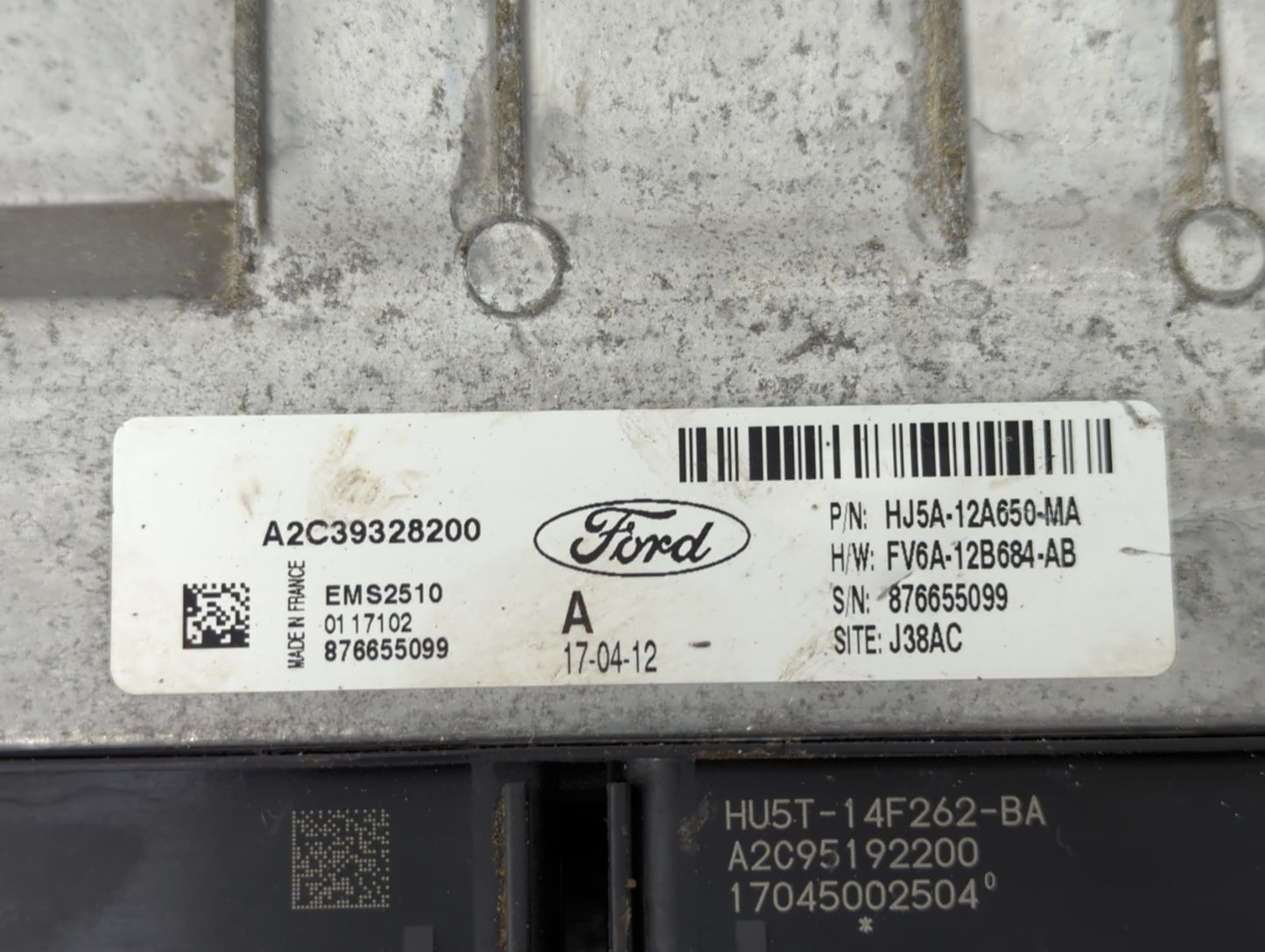 2017-2019 Ford Escape PCM Engine Control Computer ECU ECM PCU OEM P/N:HJ5A-12A650-MA HU5T-14F262-BA Fits Fits 2017 2018 2019