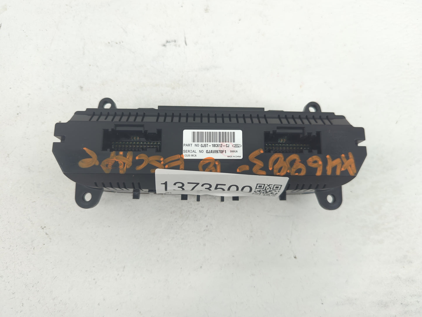 2018-2019 Ford Escape Climate Control Module Temperature AC/Heater Replacement P/N:GJ5T-18C612-CJ Fits Fits 2018 2019 OEM Us