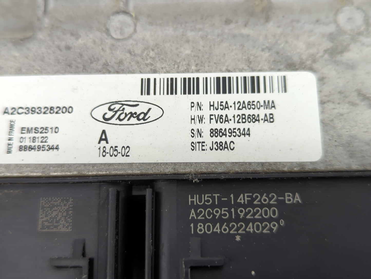 2017-2019 Ford Escape PCM Engine Control Computer ECU ECM PCU OEM P/N:HJ5A-12A650-MA Fits Fits 2017 2018 2019 OEM Used Auto 