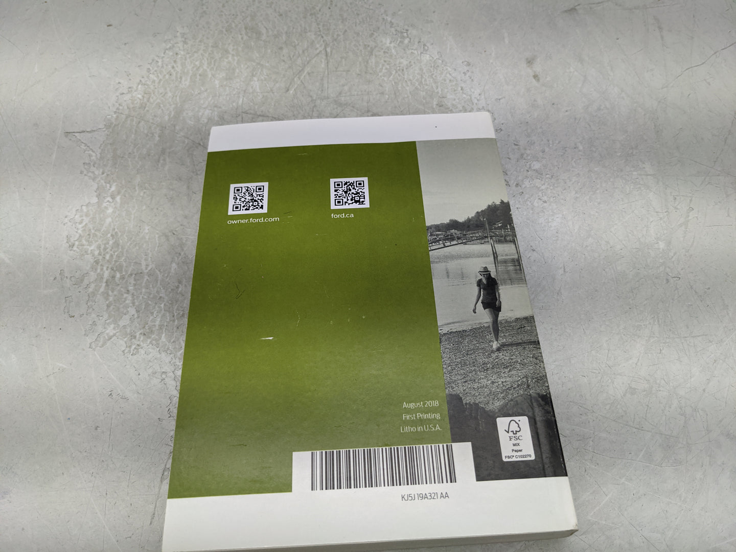 2019 Ford Escape Owners Manual Book Guide P/N:KJ5J19A321AA OEM Used Auto Parts - Oemusedautoparts1.com