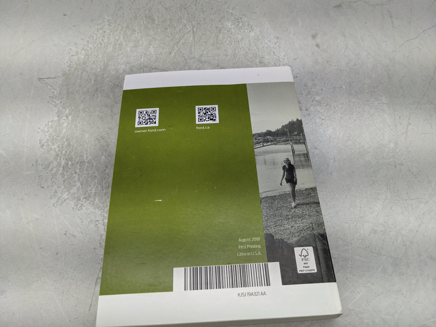 2019 Ford Escape Owners Manual Book Guide P/N:KJ5J19A321AA OEM Used Auto Parts - Oemusedautoparts1.com