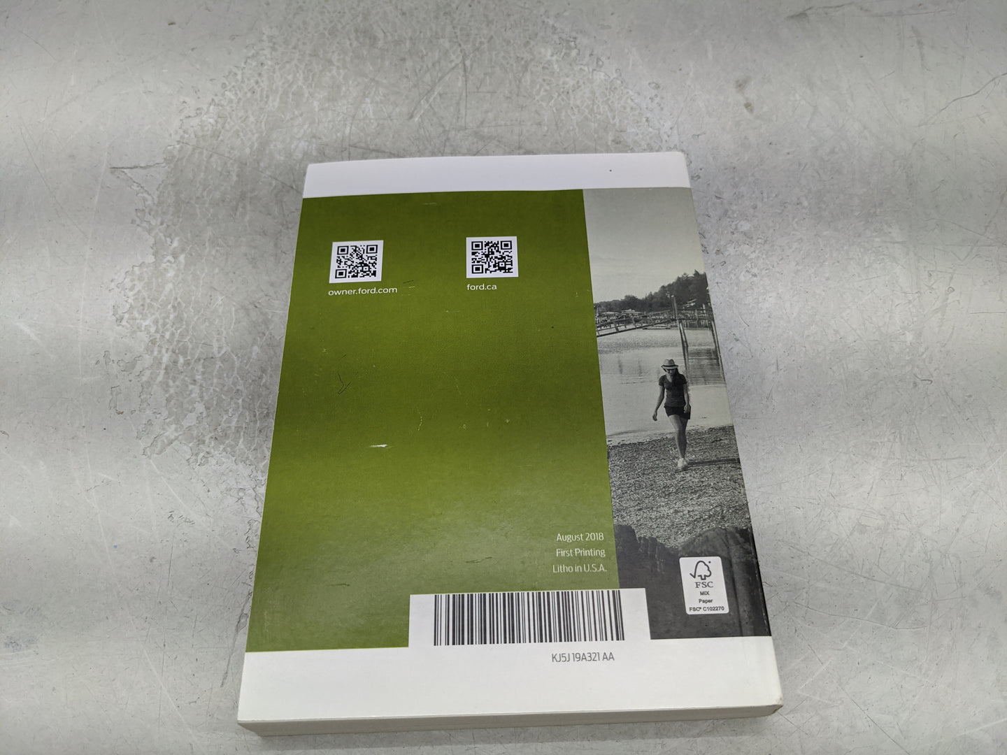 2019 Ford Escape Owners Manual Book Guide P/N:KJ5J19A321AA OEM Used Auto Parts - Oemusedautoparts1.com