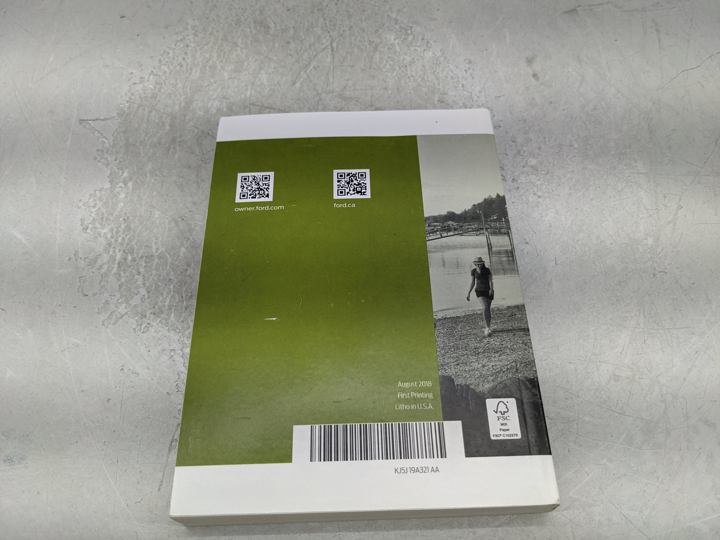 2019 Ford Escape Owners Manual Book Guide P/N:KJ5J19A321AA OEM Used Auto Parts - Oemusedautoparts1.com