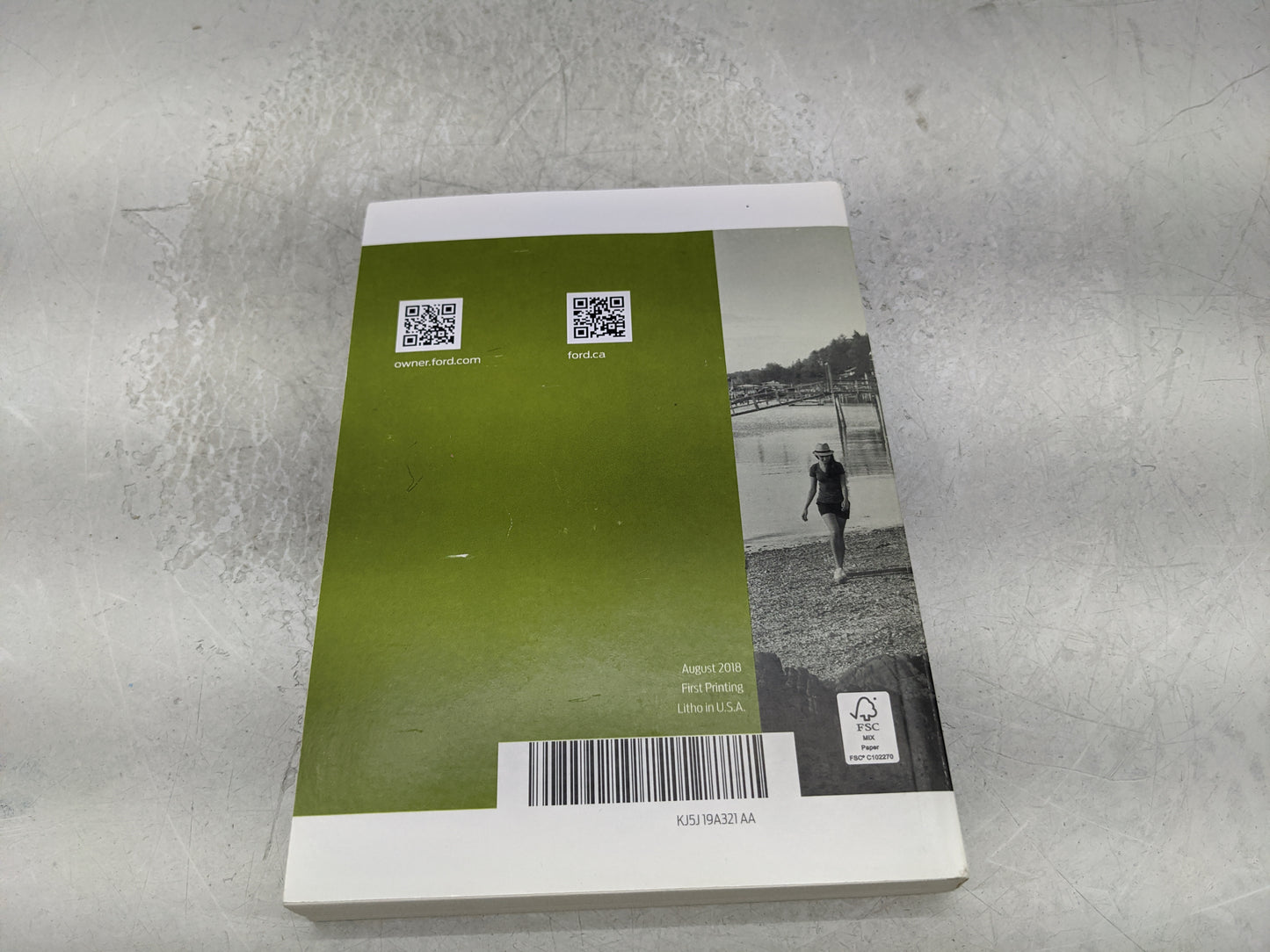 2019 Ford Escape Owners Manual Book Guide P/N:KJ5J19A321AA OEM Used Auto Parts - Oemusedautoparts1.com