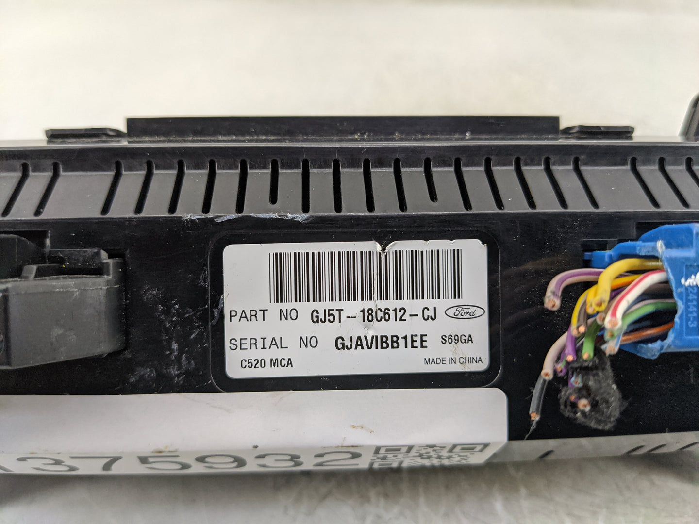 2018-2019 Ford Escape Climate Control Module Temperature AC/Heater Replacement P/N:GJ5T-18C612-CJ Fits Fits 2018 2019 OEM Us