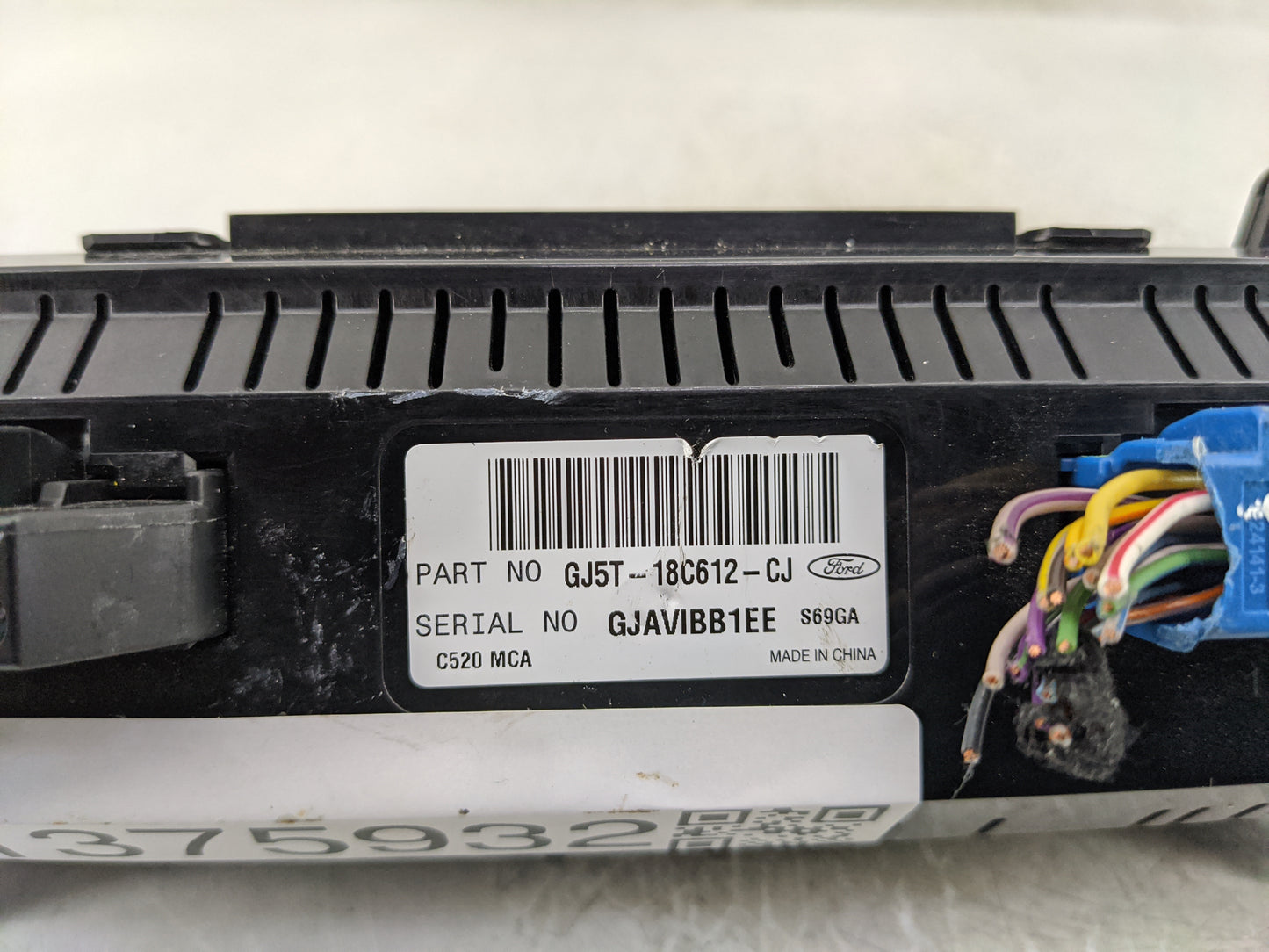 2018-2019 Ford Escape Climate Control Module Temperature AC/Heater Replacement P/N:GJ5T-18C612-CJ Fits Fits 2018 2019 OEM Us