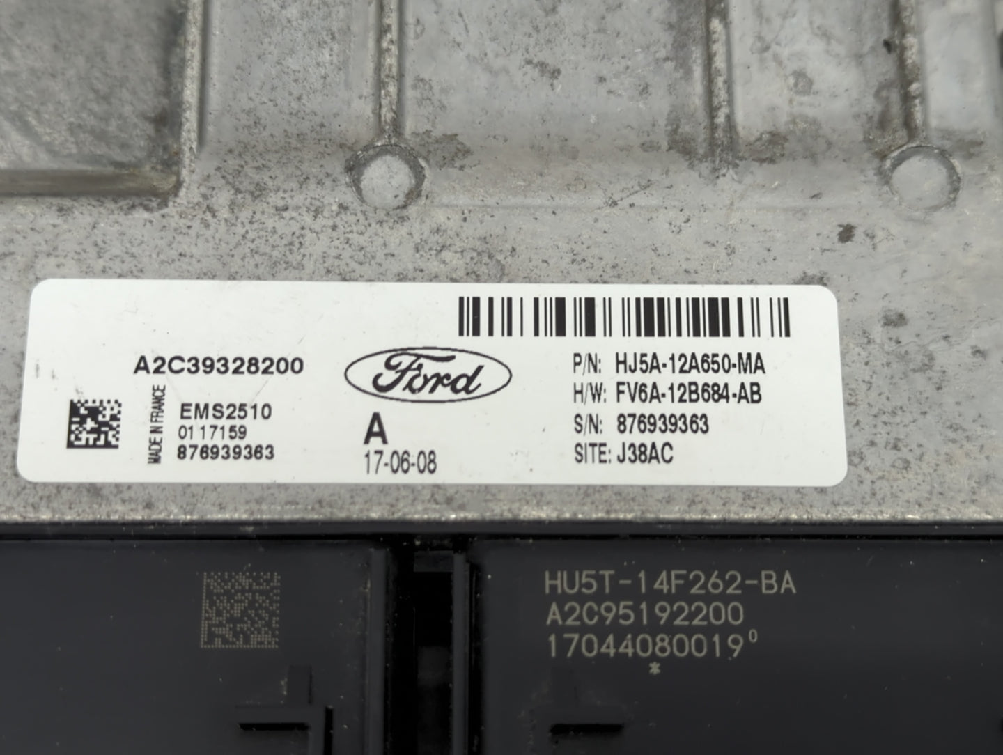 2019 Ford Escape PCM Engine Control Computer ECU ECM PCU OEM P/N:FV6A-12B684-AB HJ5A-12A650-MA Fits OEM Used Auto Parts - Oe
