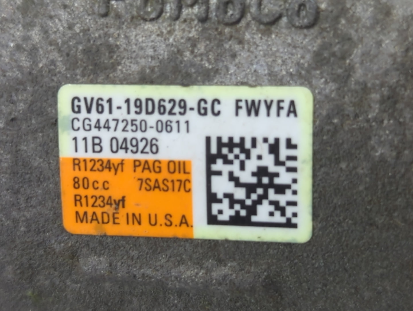 2017-2019 Ford Escape Air Conditioning A/c Ac Compressor Oem - Oemusedautoparts1.com