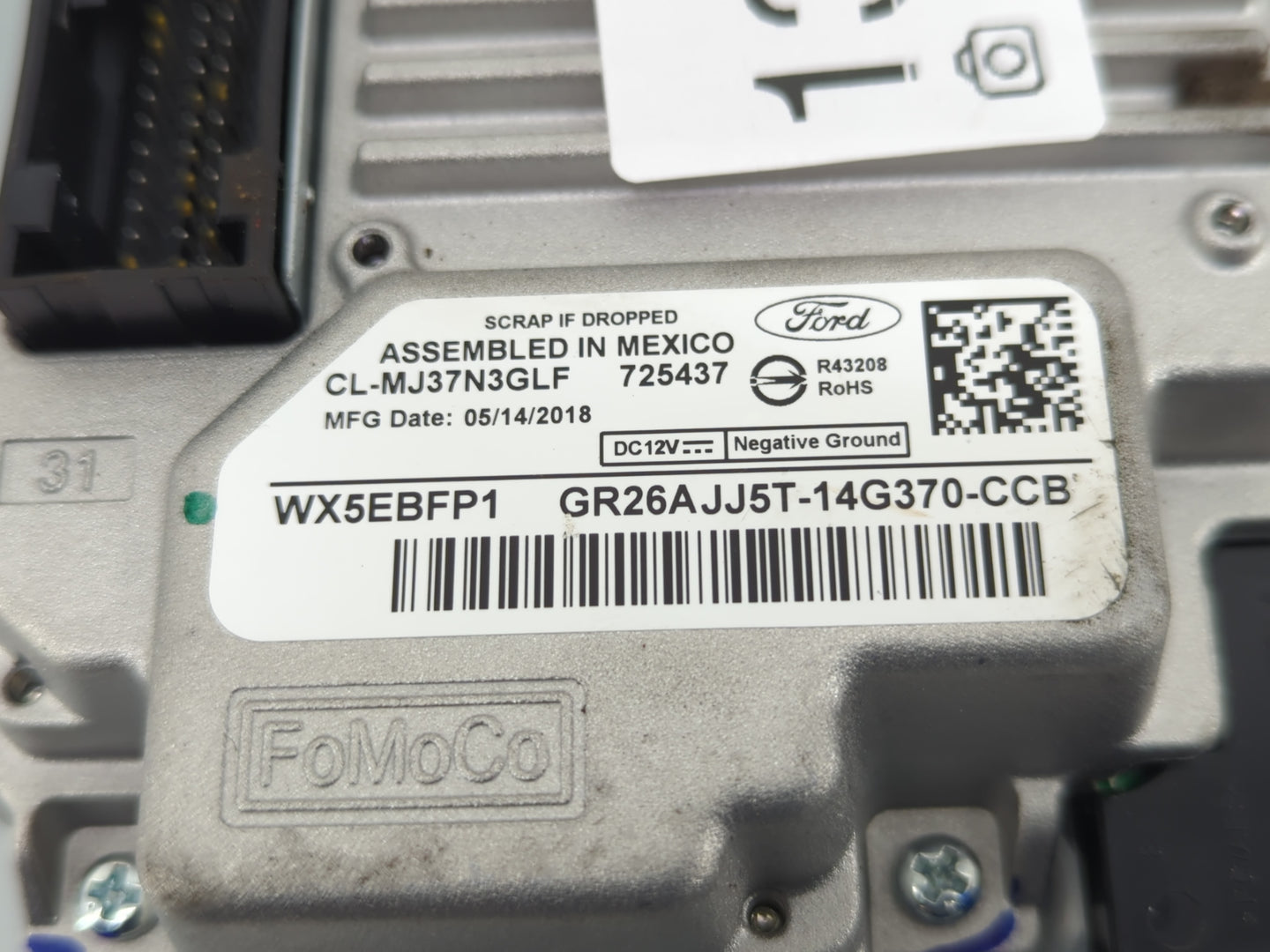 2016-2019 Ford Escape Information Display Screen - Oemusedautoparts1.com