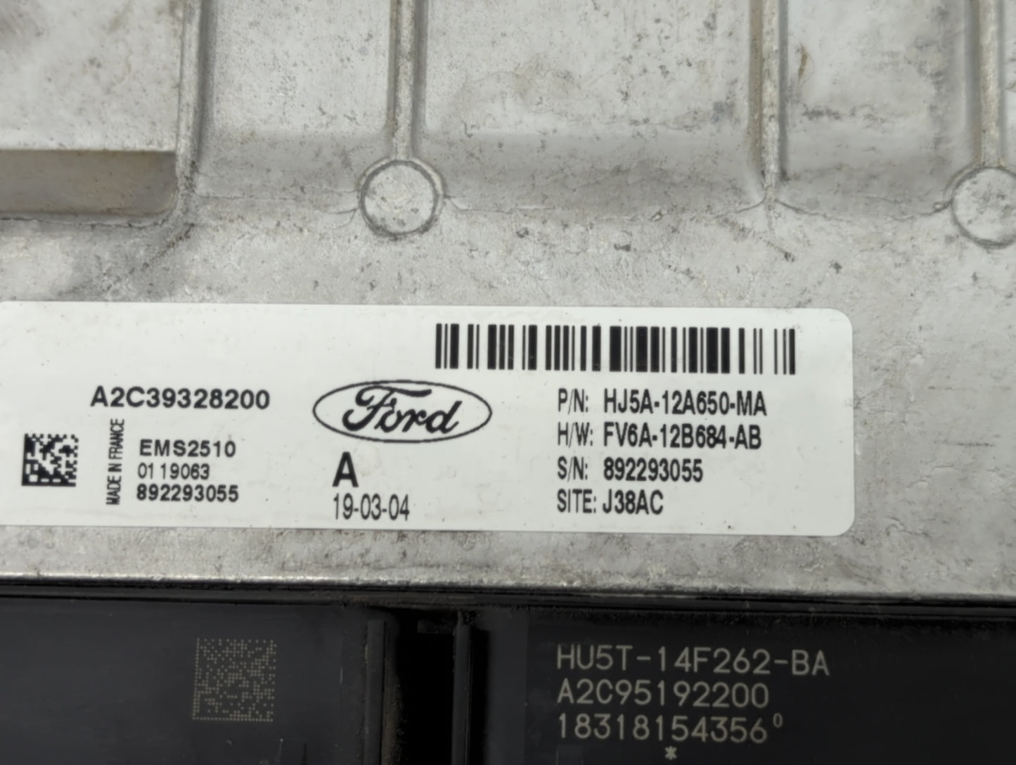 2019 Ford Escape PCM Engine Control Computer ECU ECM PCU OEM P/N:HU5T-14F262-BA Fits Fits 2020 OEM Used Auto Parts - Oemused