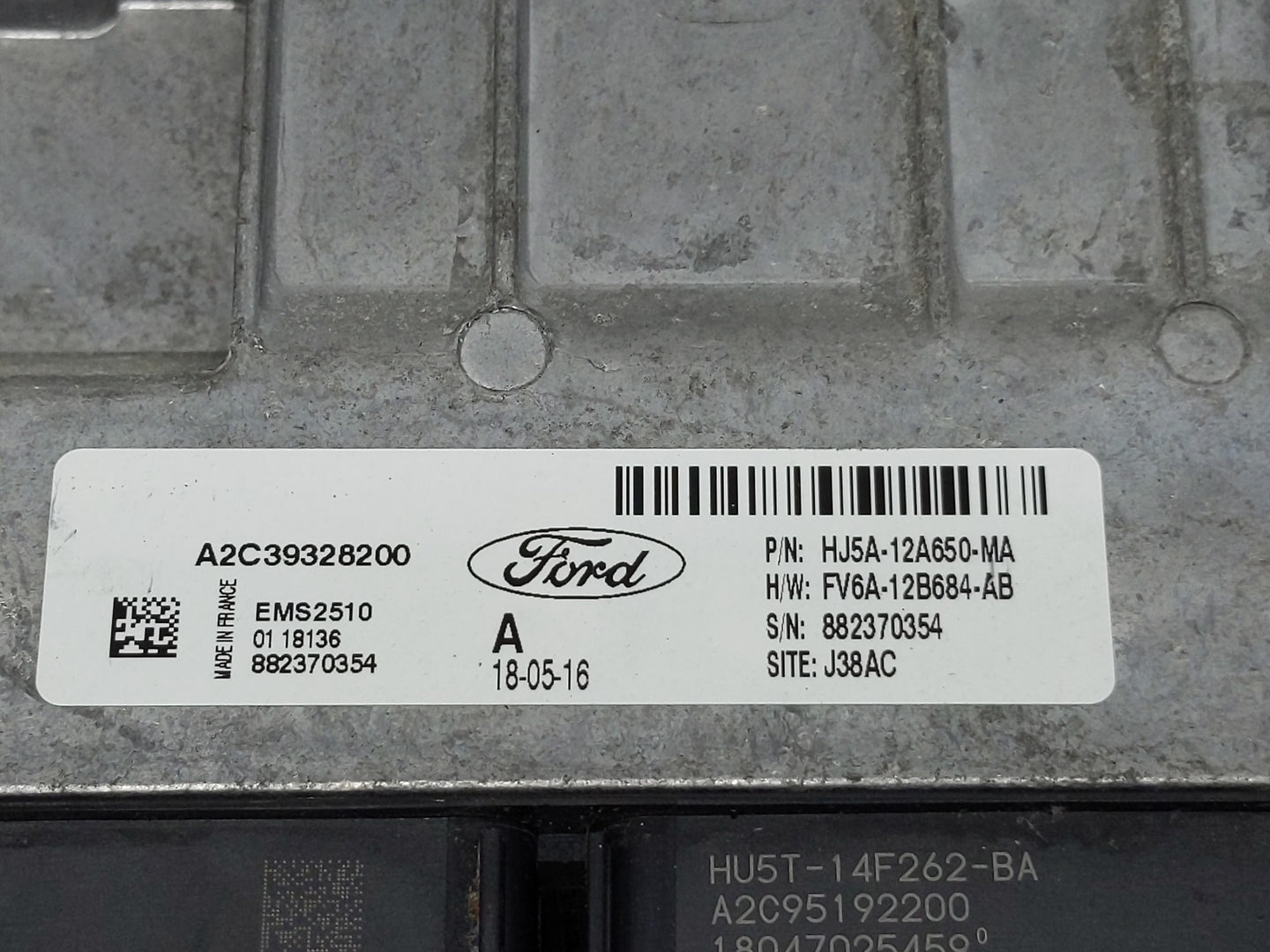 2017-2019 Ford Escape PCM Engine Control Computer ECU ECM PCU OEM P/N:HJ5A-12A650-MA Fits Fits 2017 2018 2019 OEM Used Auto 