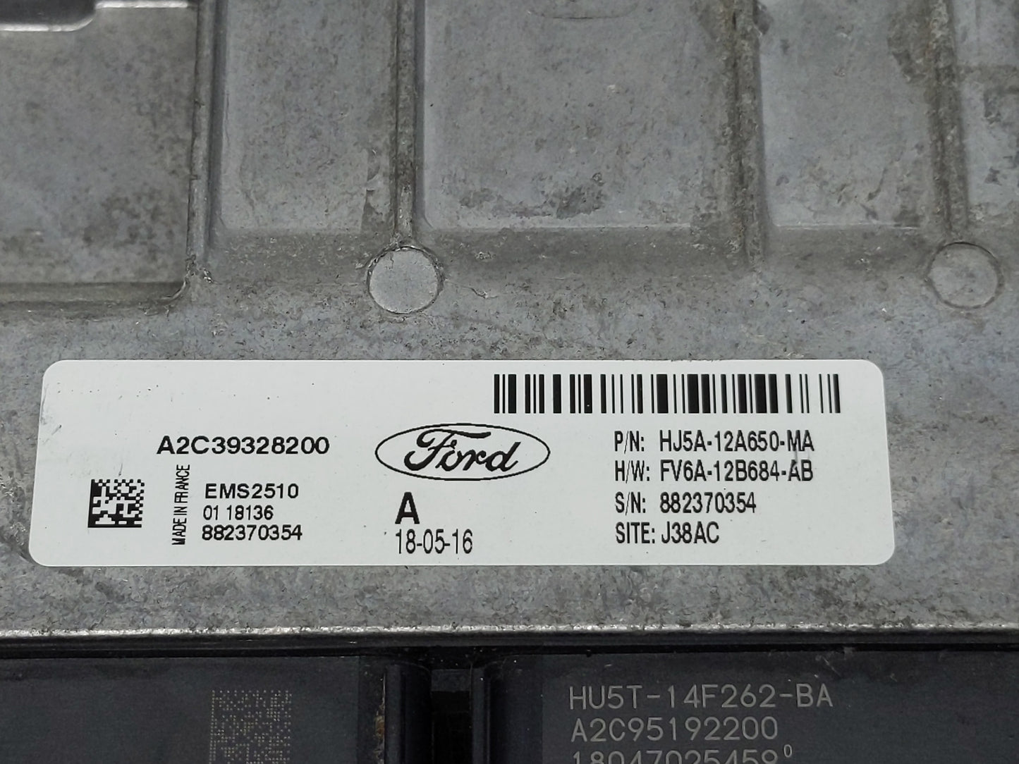 2017-2019 Ford Escape PCM Engine Control Computer ECU ECM PCU OEM P/N:HJ5A-12A650-MA Fits Fits 2017 2018 2019 OEM Used Auto 