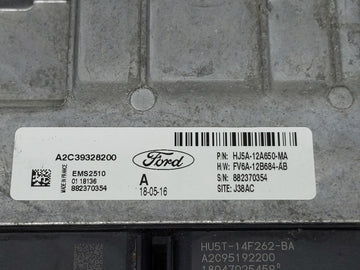 2017-2019 Ford Escape PCM Engine Control Computer ECU ECM PCU OEM P/N:HJ5A-12A650-MA Fits Fits 2017 2018 2019 OEM Used Auto Parts
