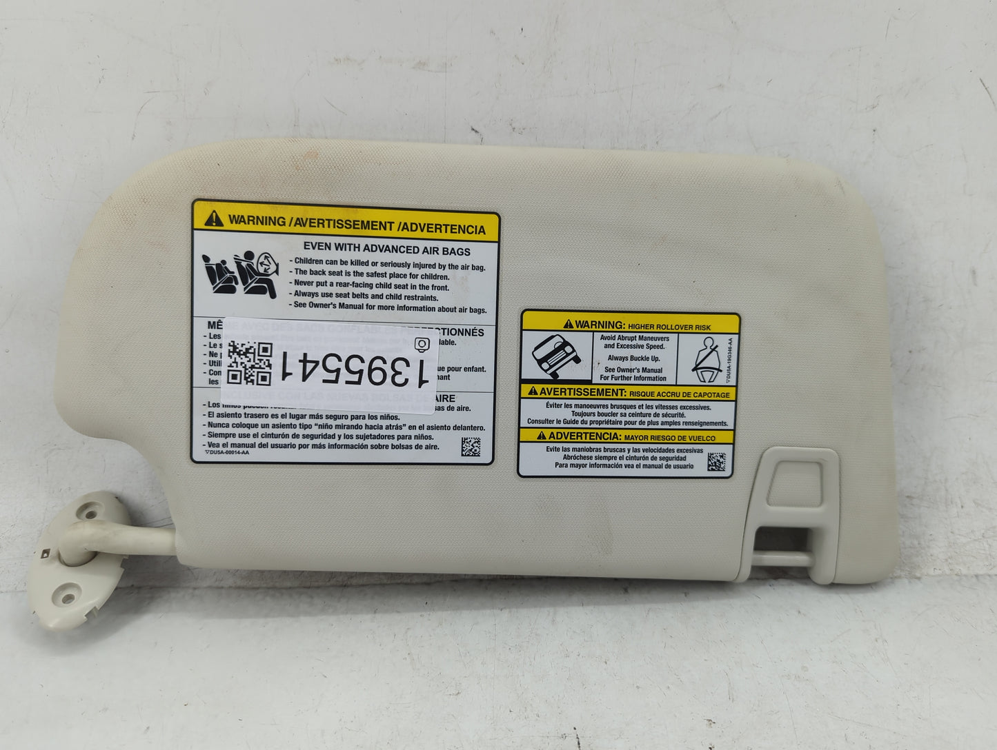2013-2019 Ford Escape Sun Visor Shade Replacement Driver Left Mirror Fits Fits 2013 2014 2015 2016 2017 2018 2019 OEM Used A