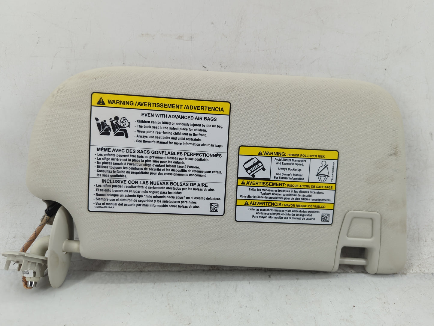 2013-2019 Ford Escape Sun Visor Shade Replacement Driver Left Mirror Fits Fits 2013 2014 2015 2016 2017 2018 2019 OEM Used A