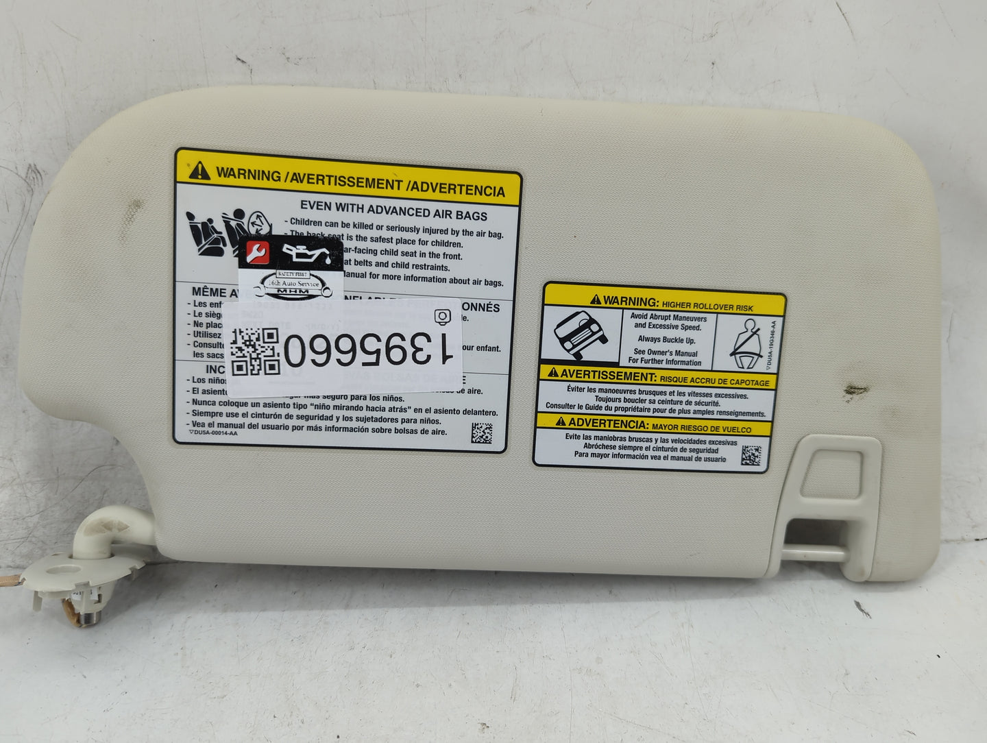 2013-2019 Ford Escape Sun Visor Shade Replacement Driver Left Mirror Fits Fits 2013 2014 2015 2016 2017 2018 2019 OEM Used A