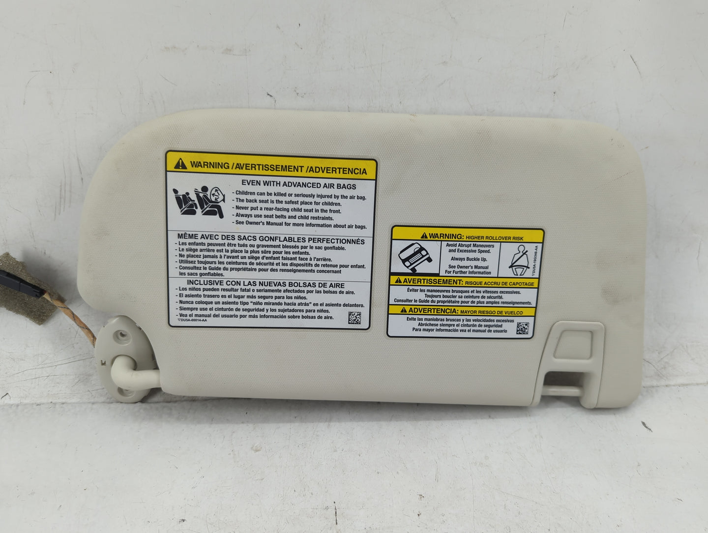 2013-2019 Ford Escape Sun Visor Shade Replacement Driver Left Mirror Fits Fits 2013 2014 2015 2016 2017 2018 2019 OEM Used A