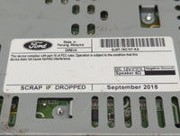 2017-2019 Ford Escape Radio AM FM Cd Player Receiver Replacement P/N:GJ5T-19C107-KA Fits Fits 2017 2018 2019 OEM Used Auto P