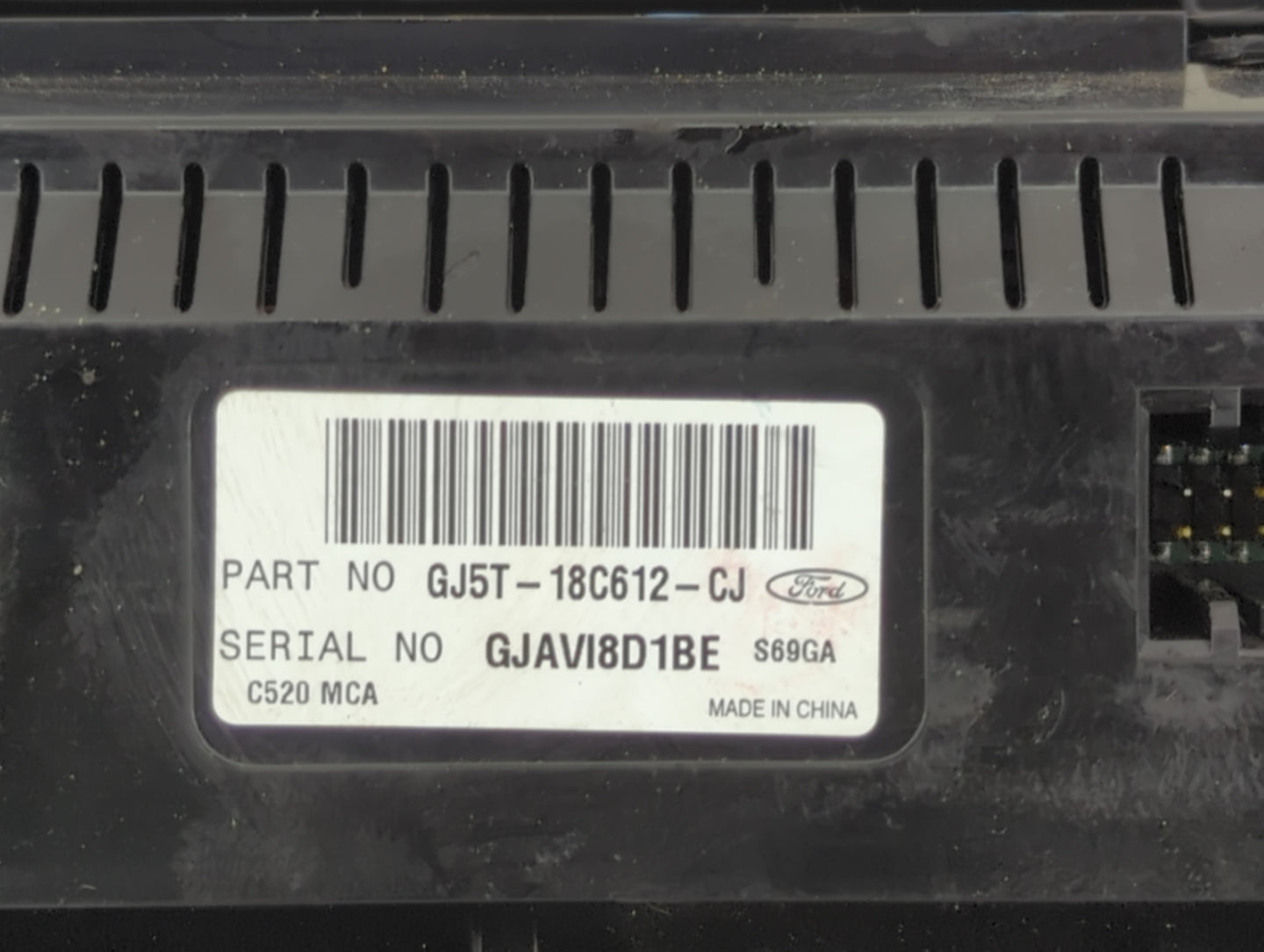 2018-2019 Ford Escape Climate Control Module Temperature AC/Heater Replacement P/N:GJ5T-18C612-CJ Fits Fits 2018 2019 OEM Us